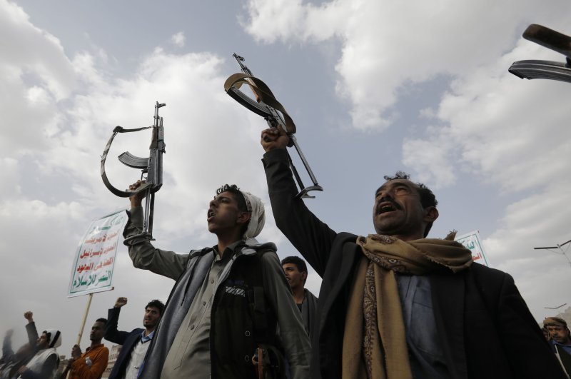 The United States on Wednesday condemned the recent detention of 13 U.N. workers in Yemen by the Iran-backed Houthis. File Photo by Yahya Arhab/EPA-EFE