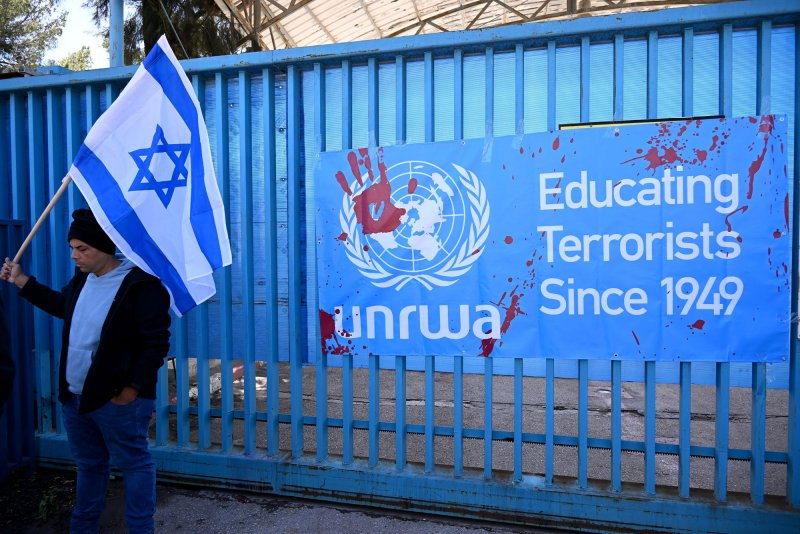 The Israeli Tzav 9 group has called for the United Nations Relief and Works Agency to leave Jerusalem and accused the agency of aiding Hamas during the Oct. 7 attack. File Photo by Debbie Hill/ UPI