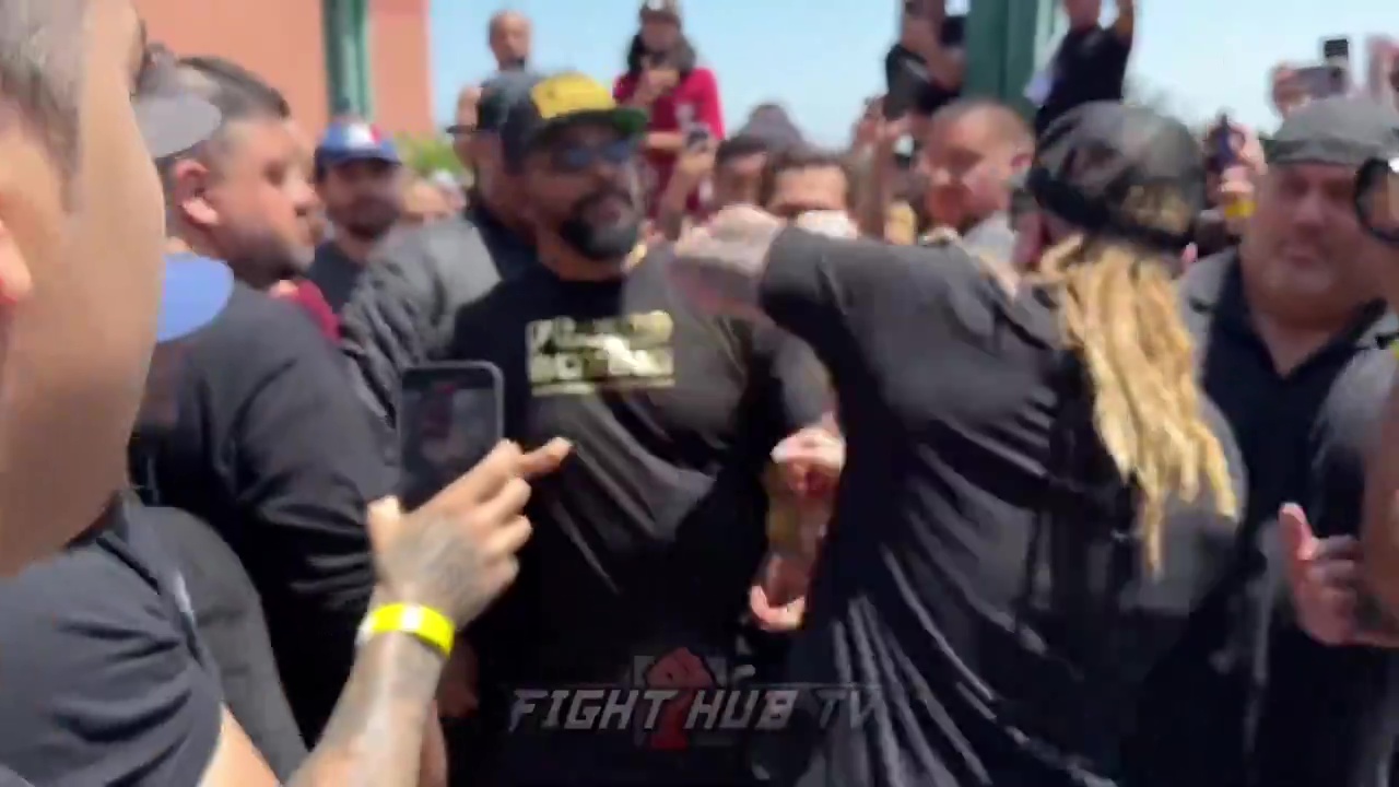 A fight broke out at the Diaz vs Masvidal press conference