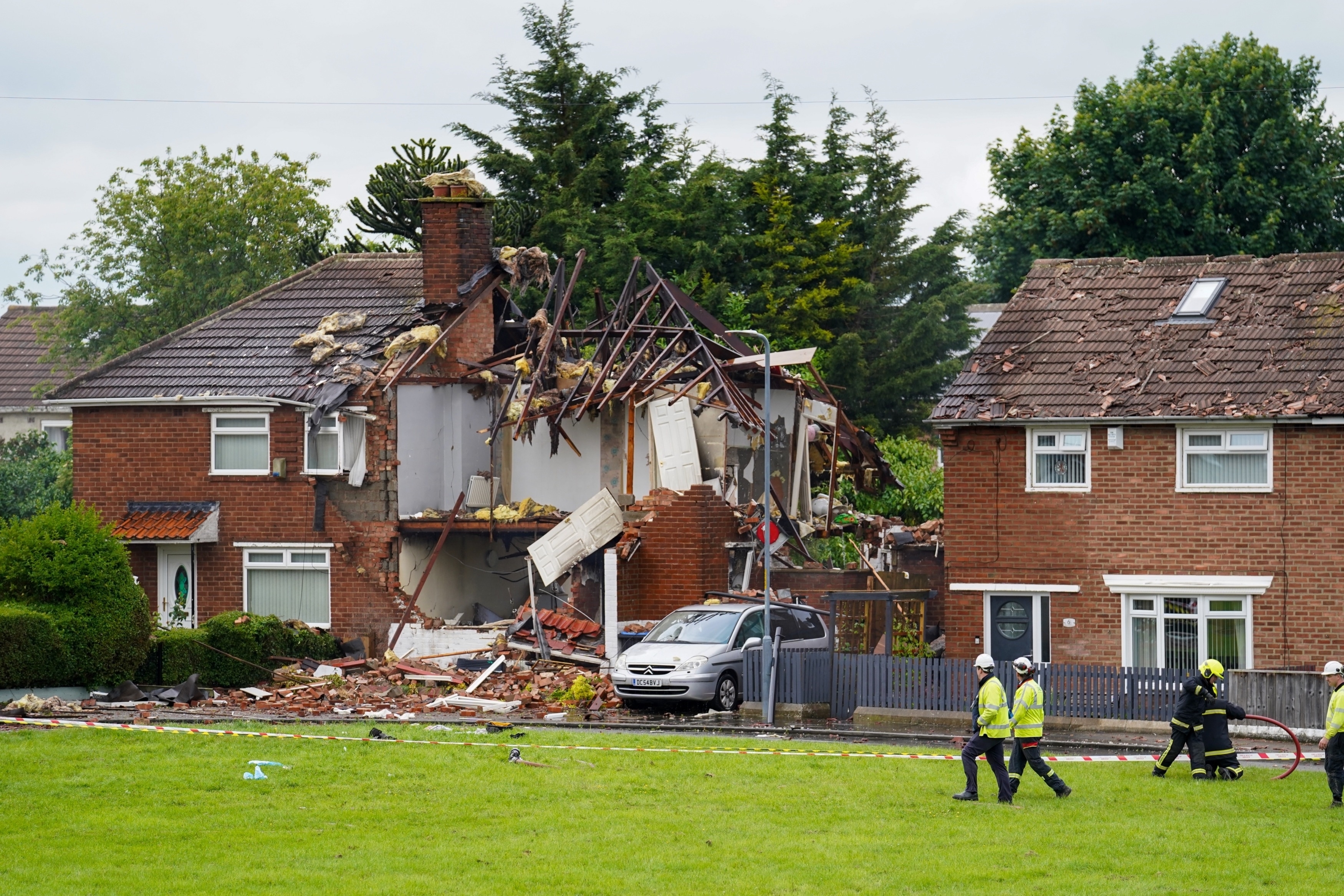 The Middlesbrough house was completely destroyed