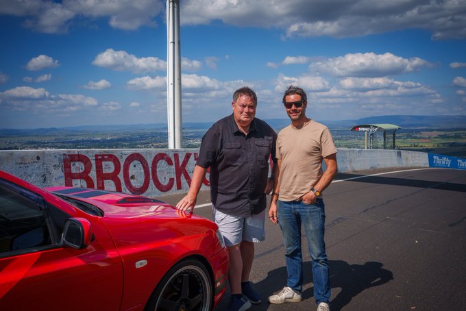 Marc Priestley (right) revealed he learned a new classic car hack from an unlikely expert while in Australia