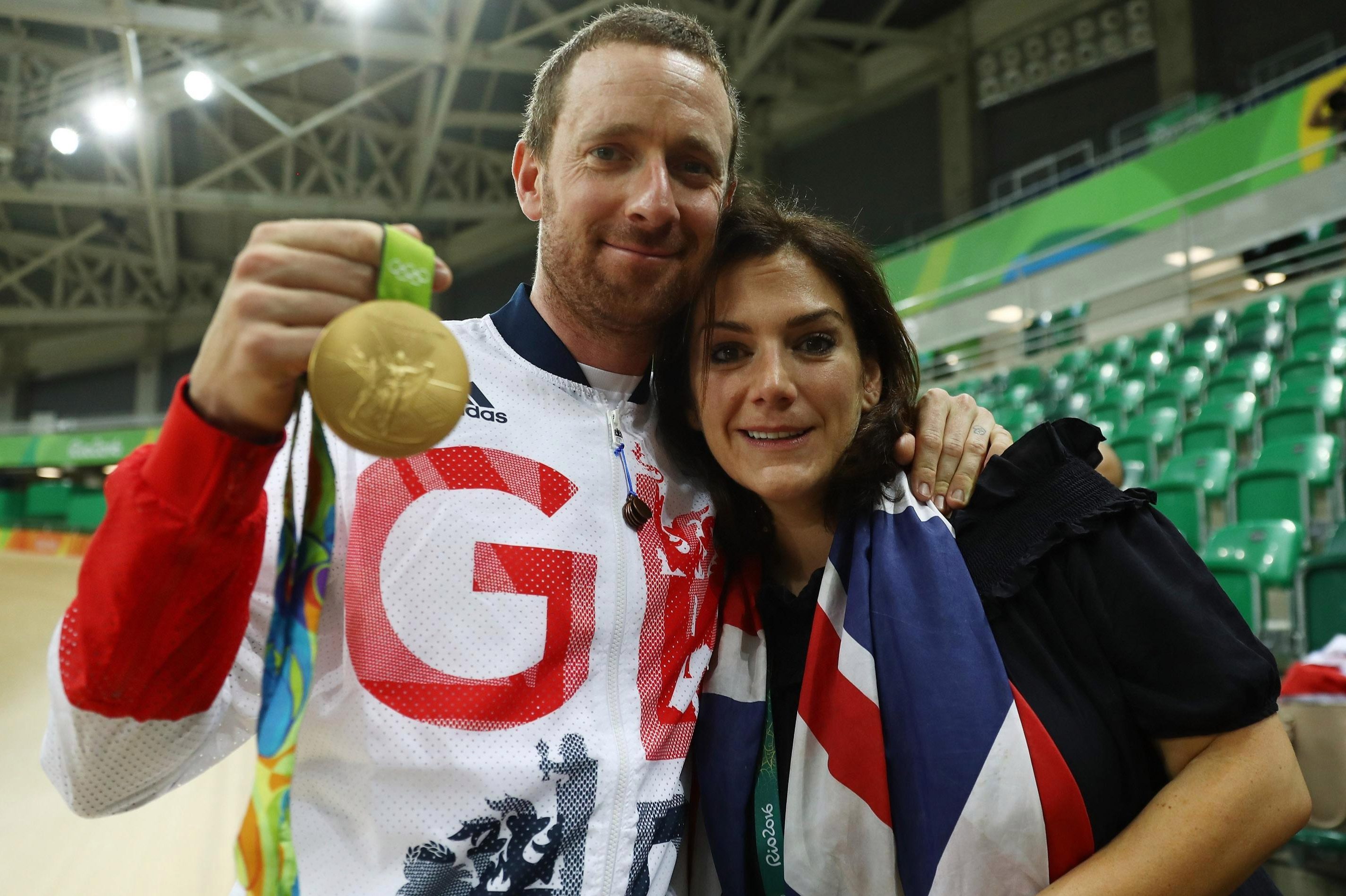  Bradley Wiggins with his now ex-wife Catherine