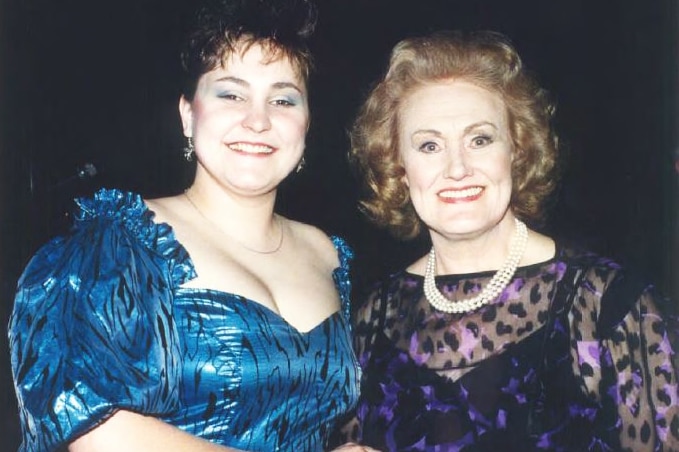 Janelle Colquhoun and Dame Joan Sutherland