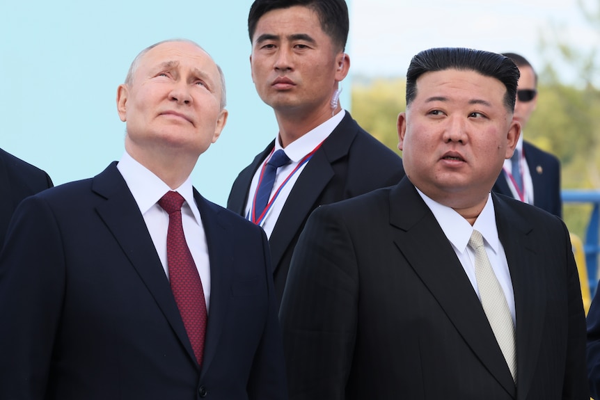  Vladimir Putin and Kim Jong Un