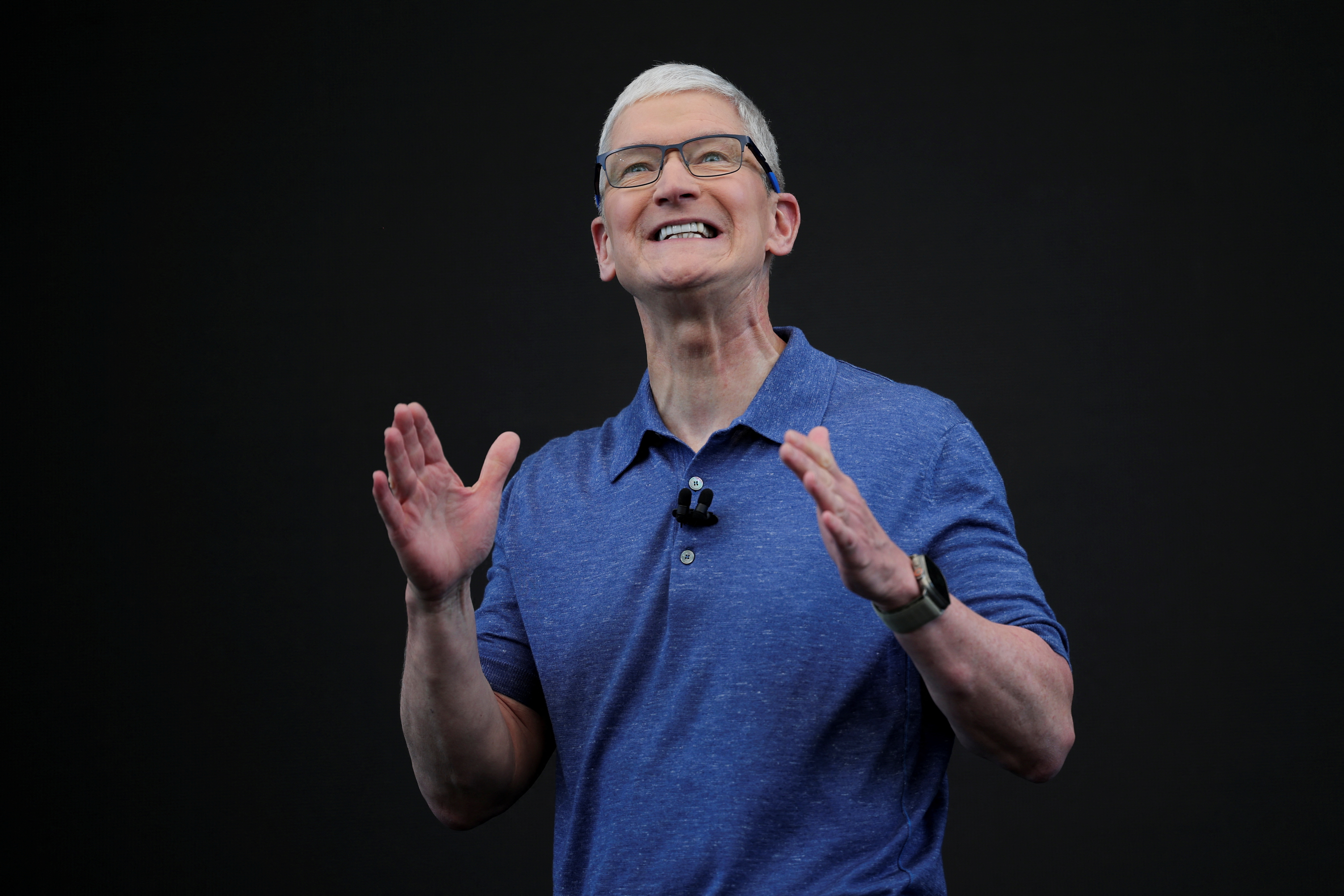 Apple CEO Tim Cook made major announcements about the company's products at the WWDC event at Apple Park in Cupertino, California