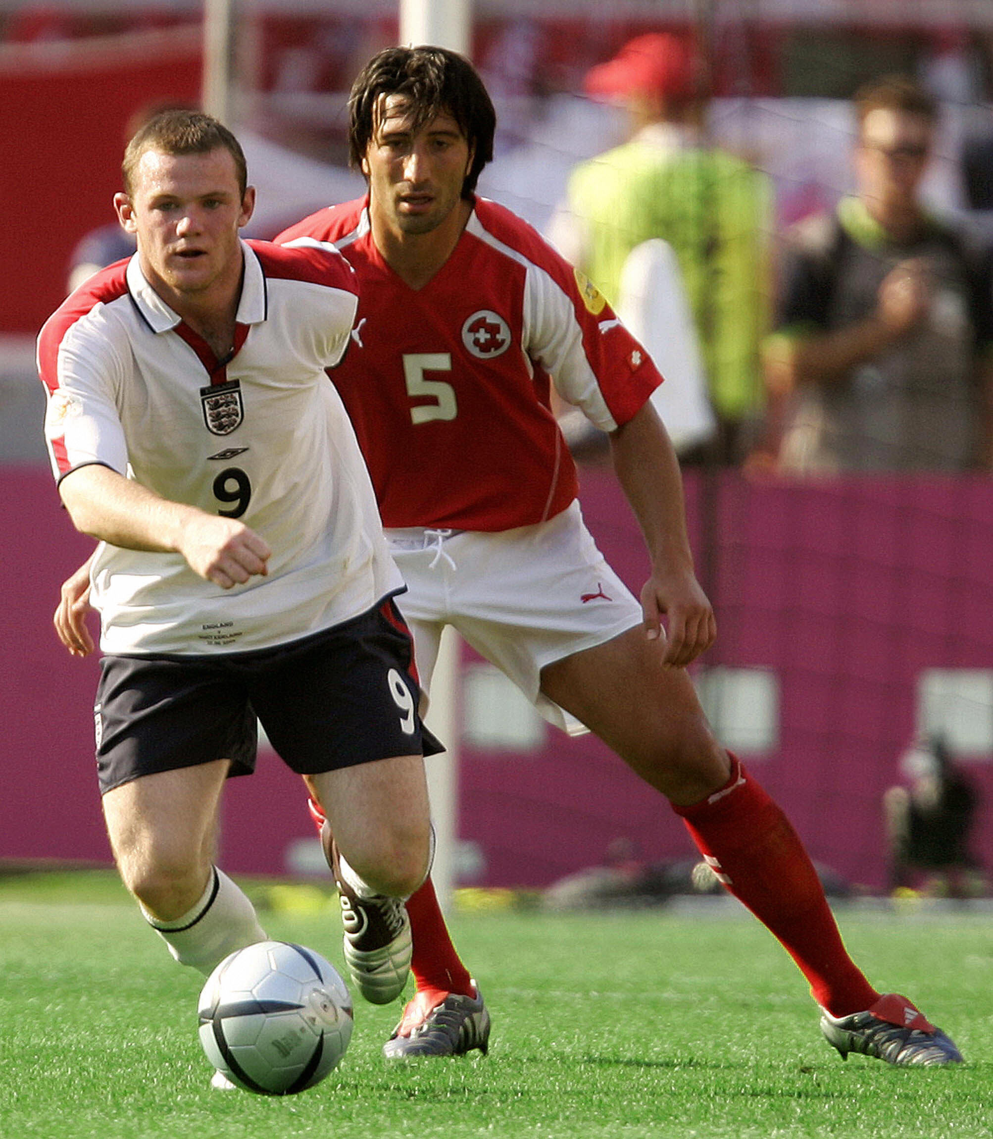 Yakin came up against England and Wayne Rooney at Euro 2004