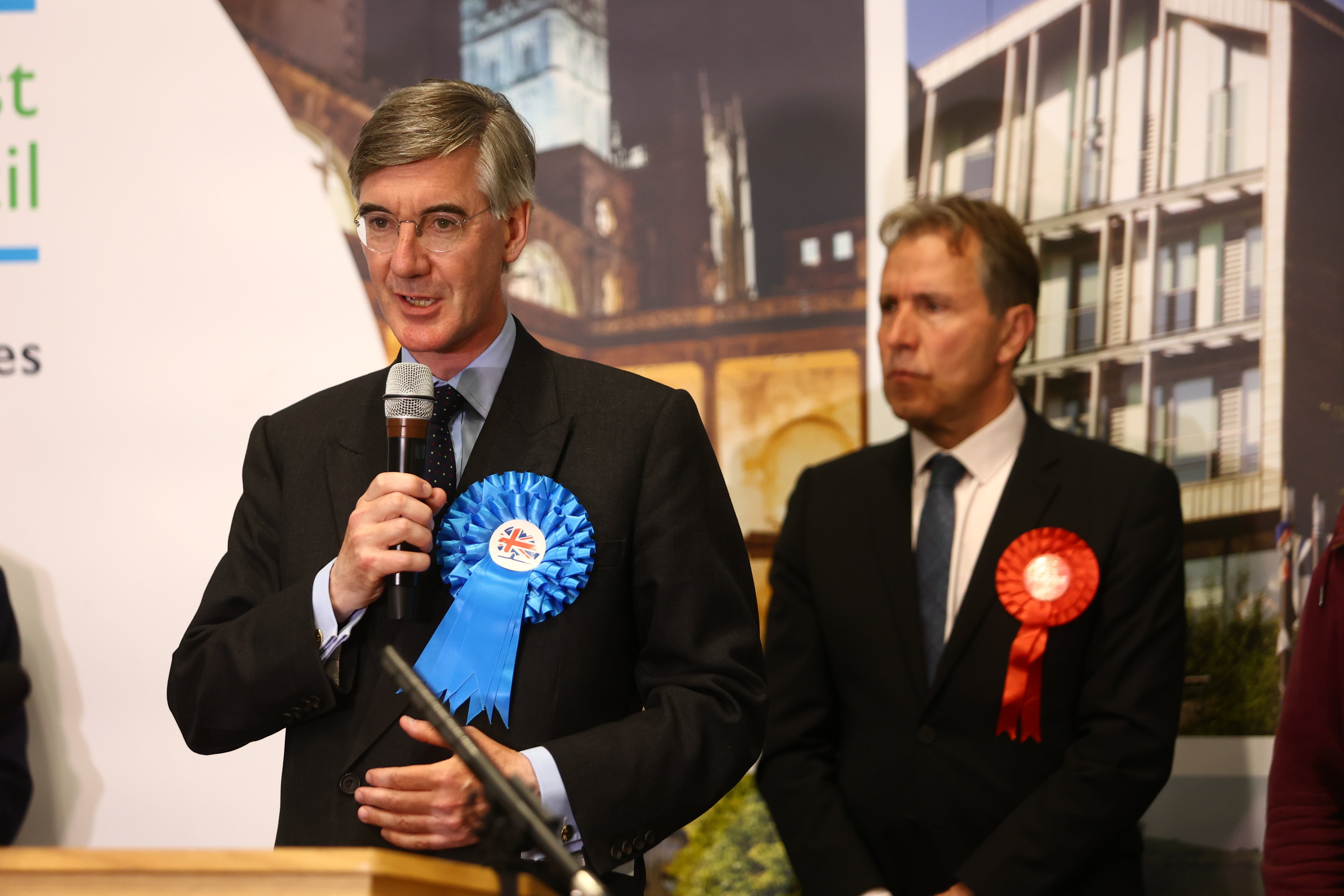 Sir Jacob Rees-Mogg was ousted in another big loss for the Tories