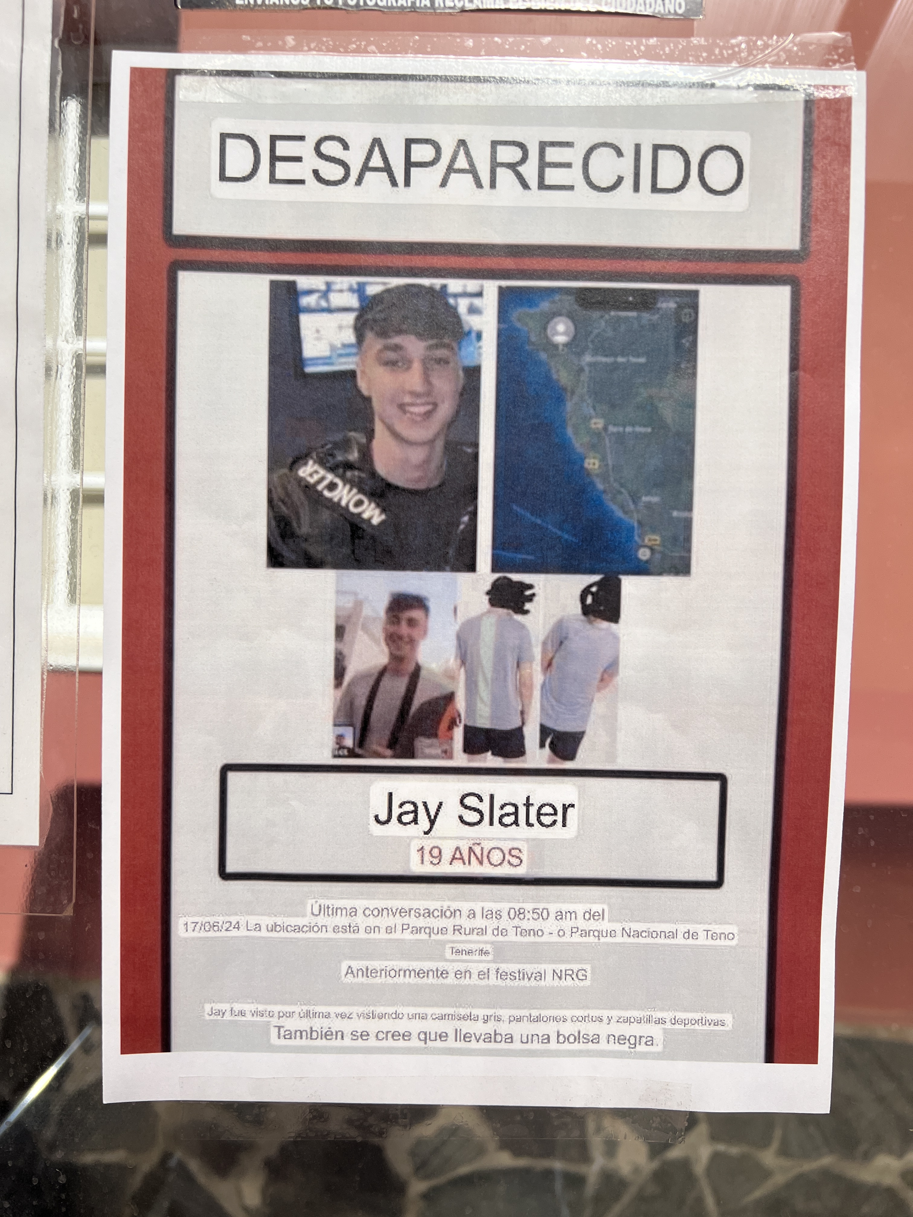 Missing posters have been put up around Jay's last known location