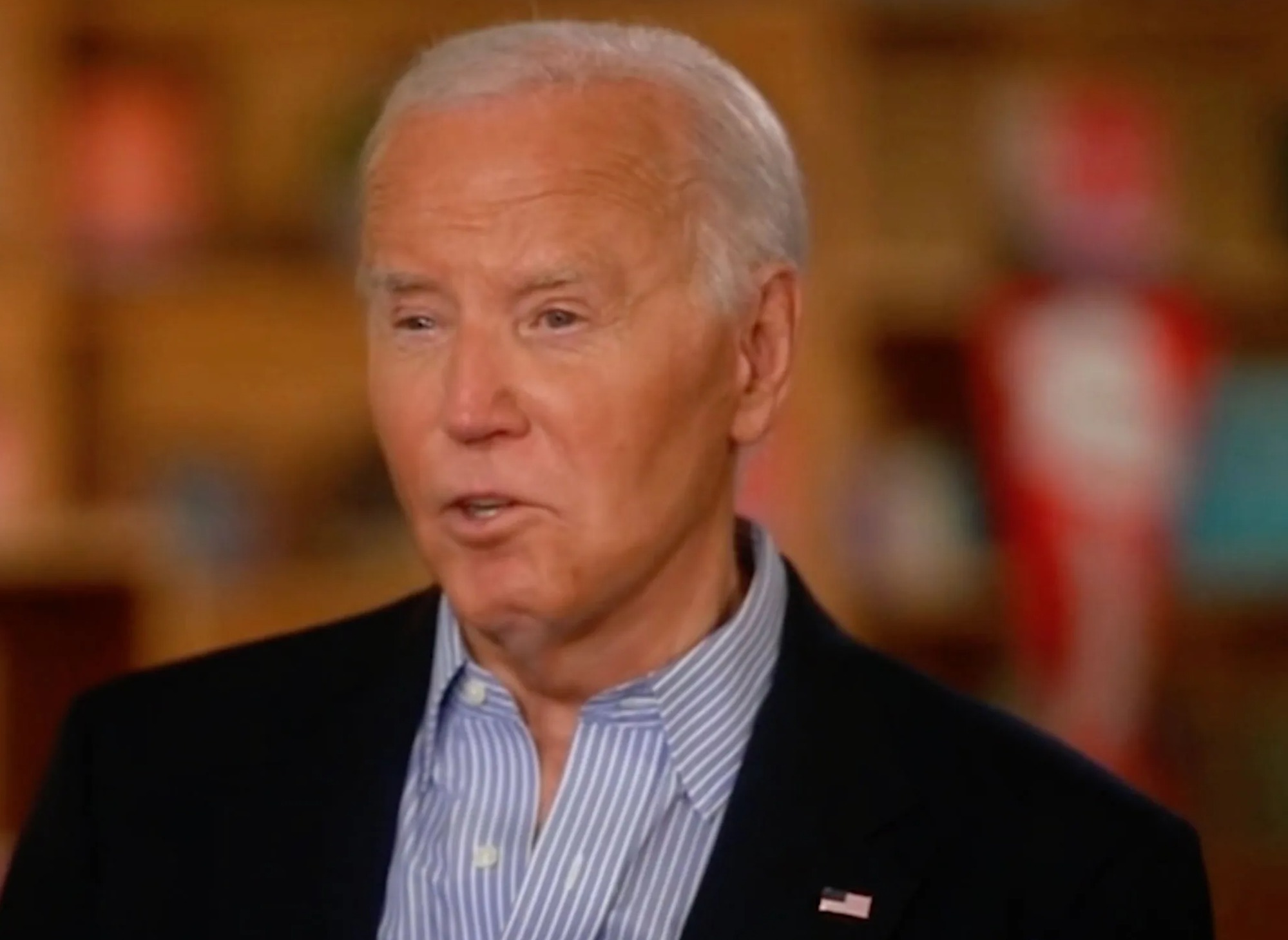 Biden admitted to forgetting whether he watched his trainwreck performance in last week's presidential debate during the chat