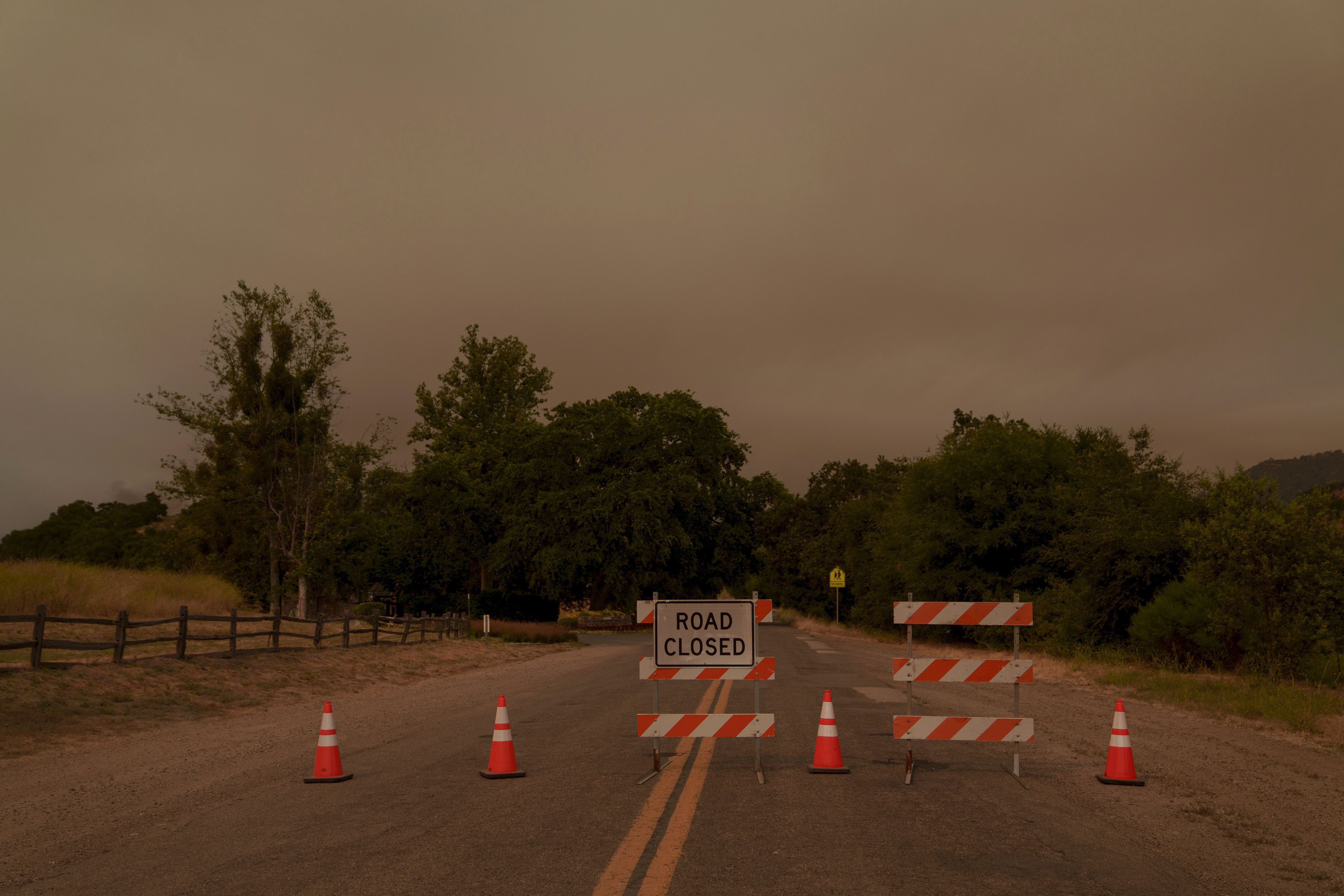 Roads are blocked to Neverland Ranch