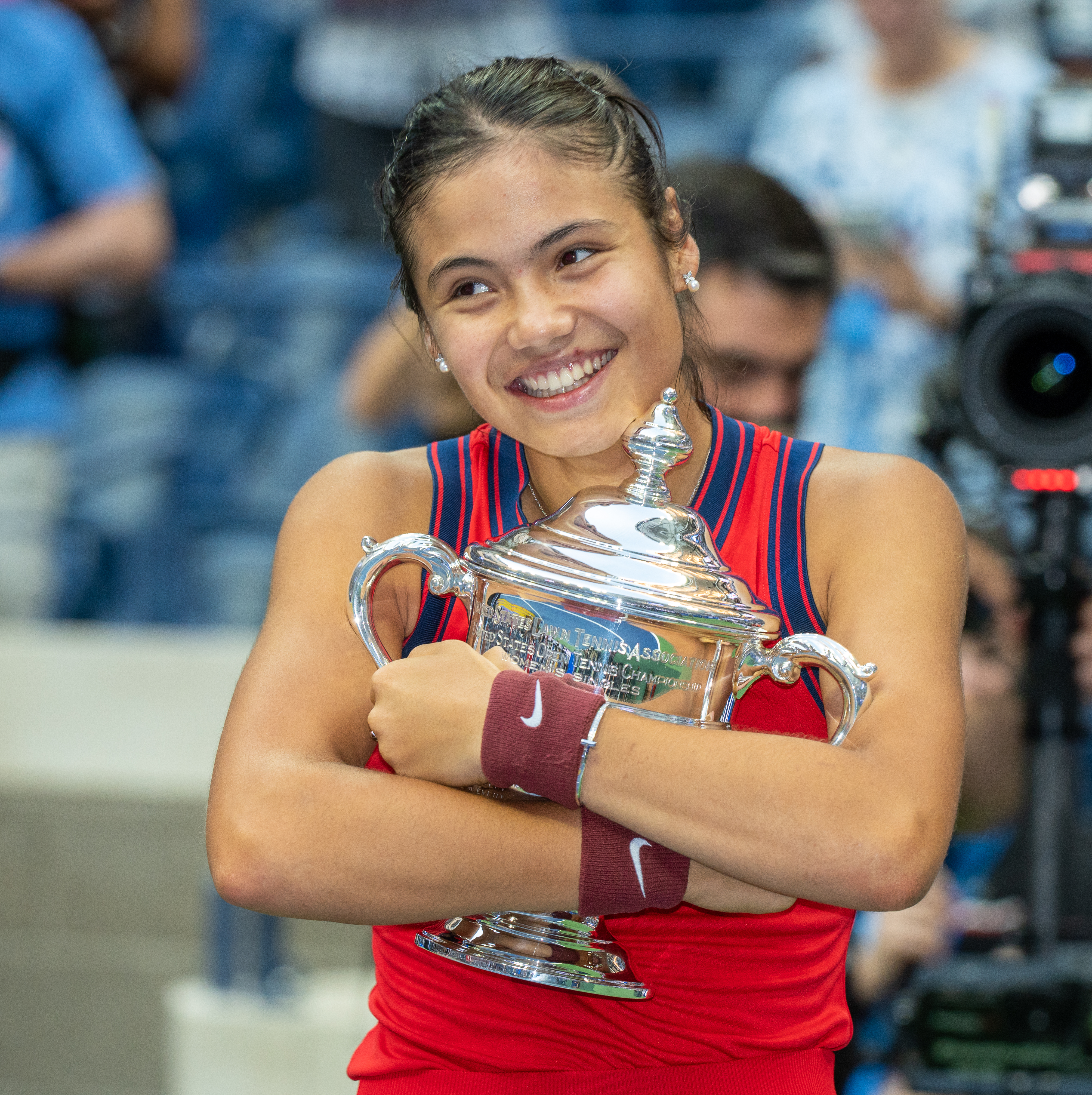 She shot to fame when she became the youngest Brit to win the US Open in 2021