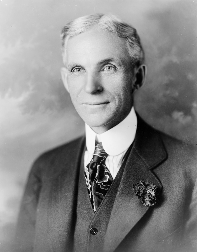 Company founder Henry Ford - the grandfather of Ford II