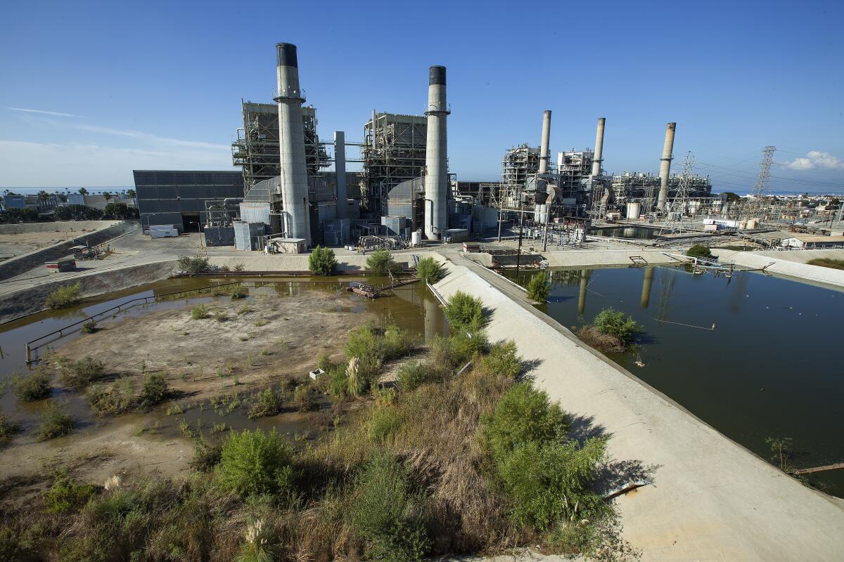 A power plant in Redondo Beach is shown in 2019.