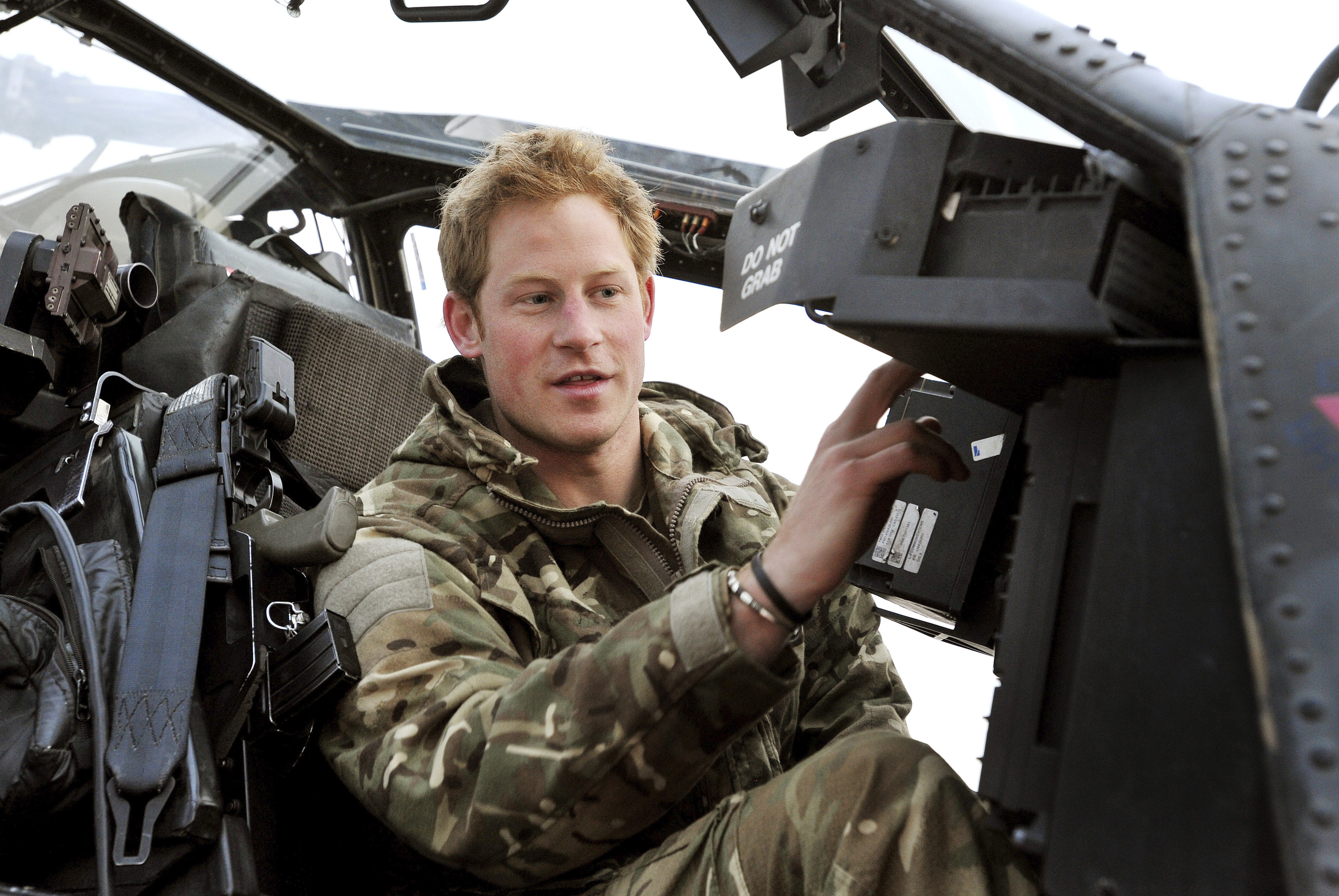 Harry making morning pre-flight checks on the flight-line, from Camp Bastion southern Afghanistan in 2012