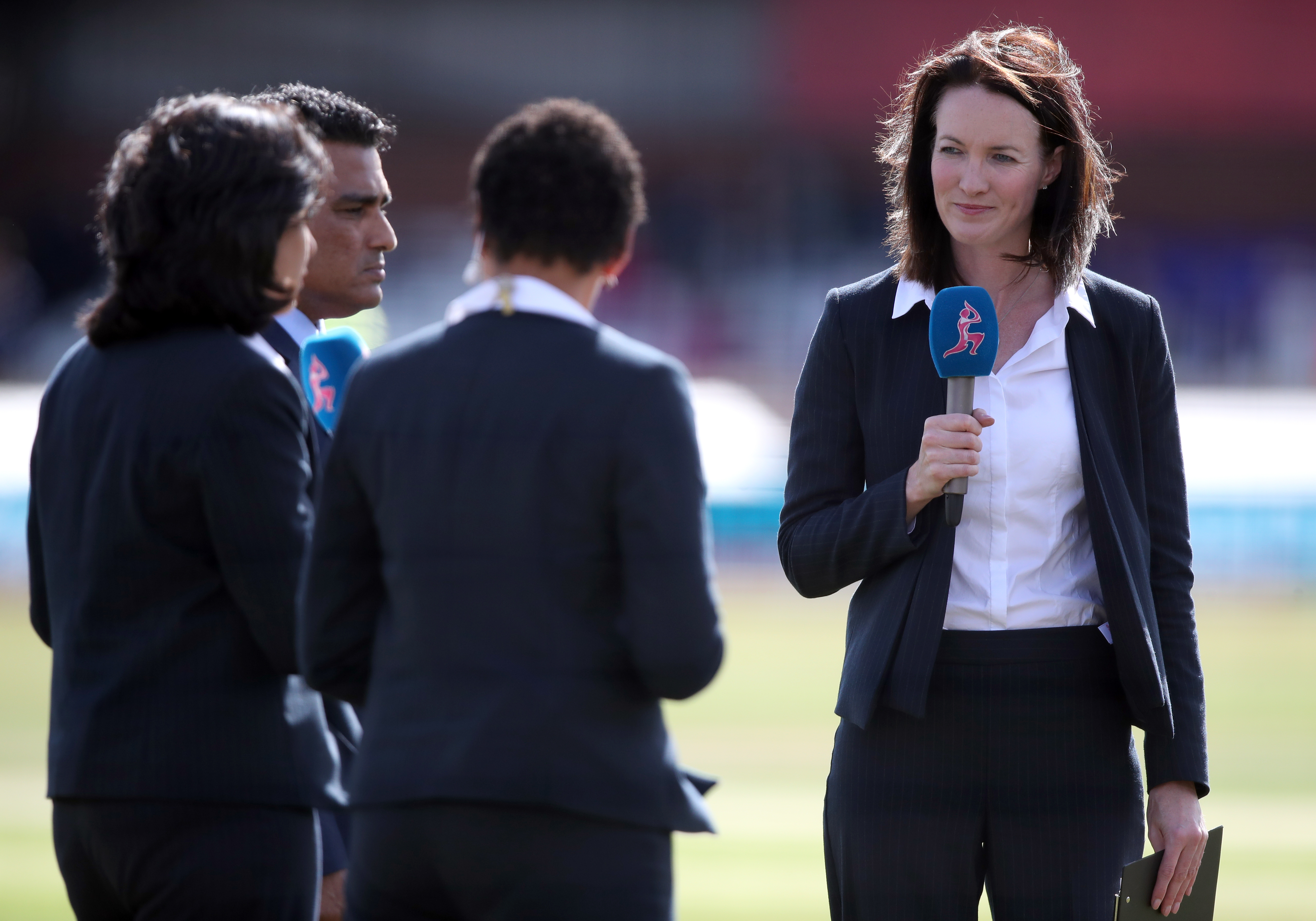 Broadcaster Alison Mitchell had her Test Match Special colleagues in stitches