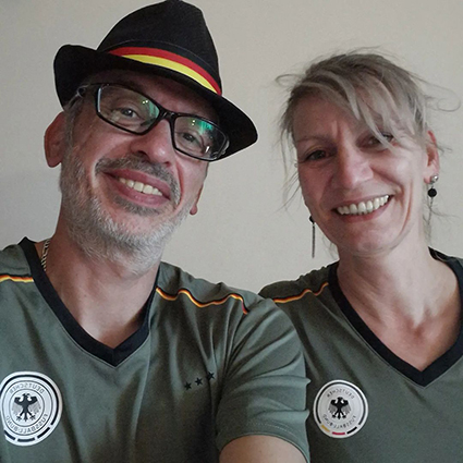 Seyler and his wife had showed their support for Germany just weeks ago at Euro 2024