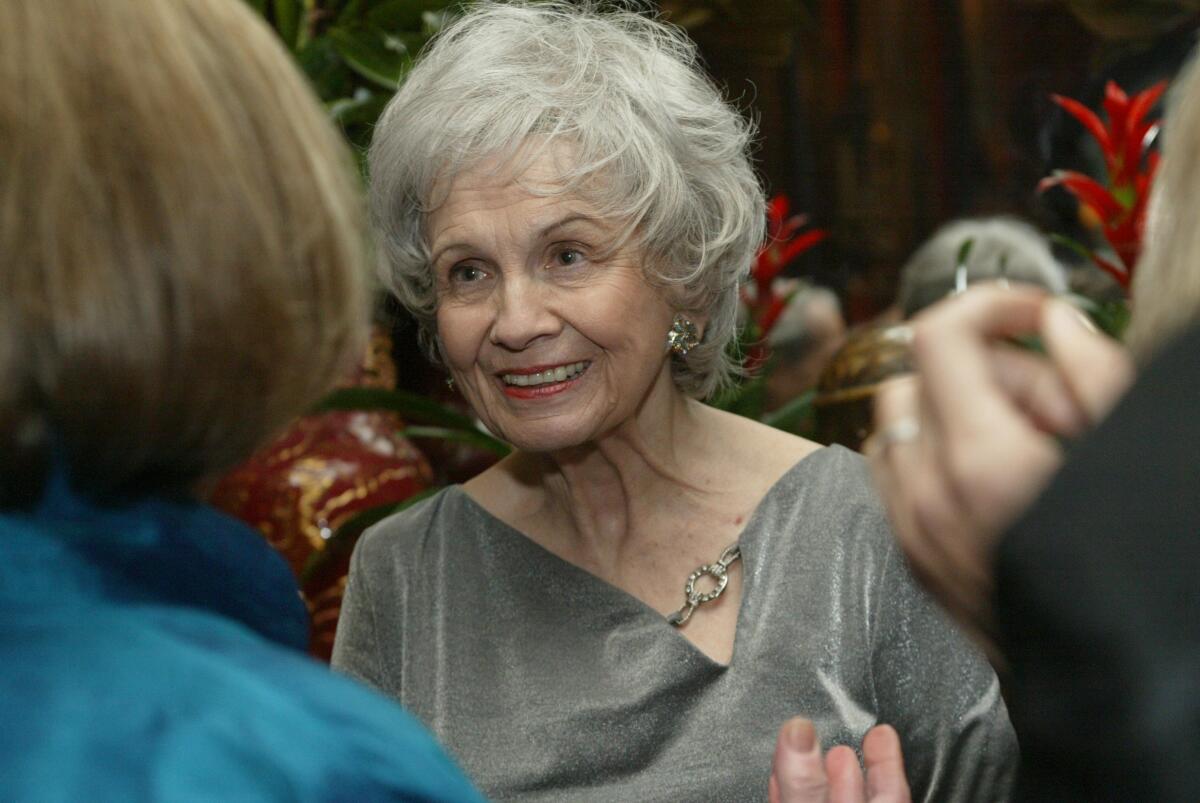 A photo of author Alice Munro.