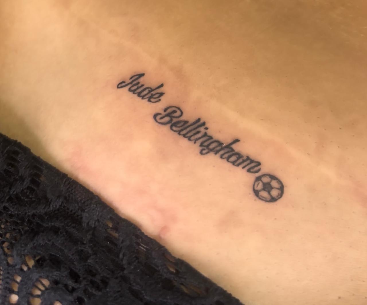 The Brazilian model said a fan paid £7,000 for her to have the tat done in an intimate area