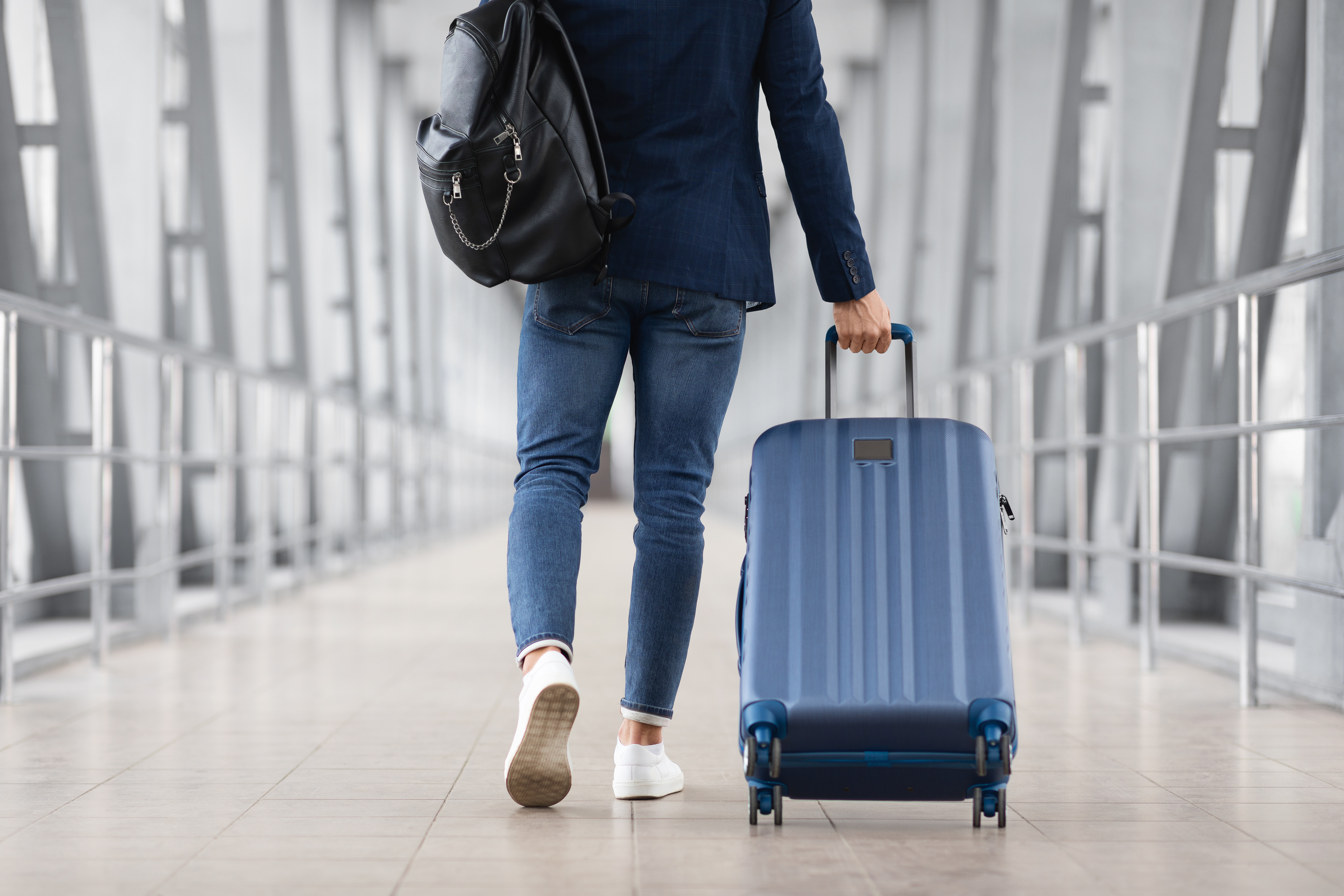 Kyle Potter says travellers should always try to book their luggage as part of their original purchase rather than at the airport