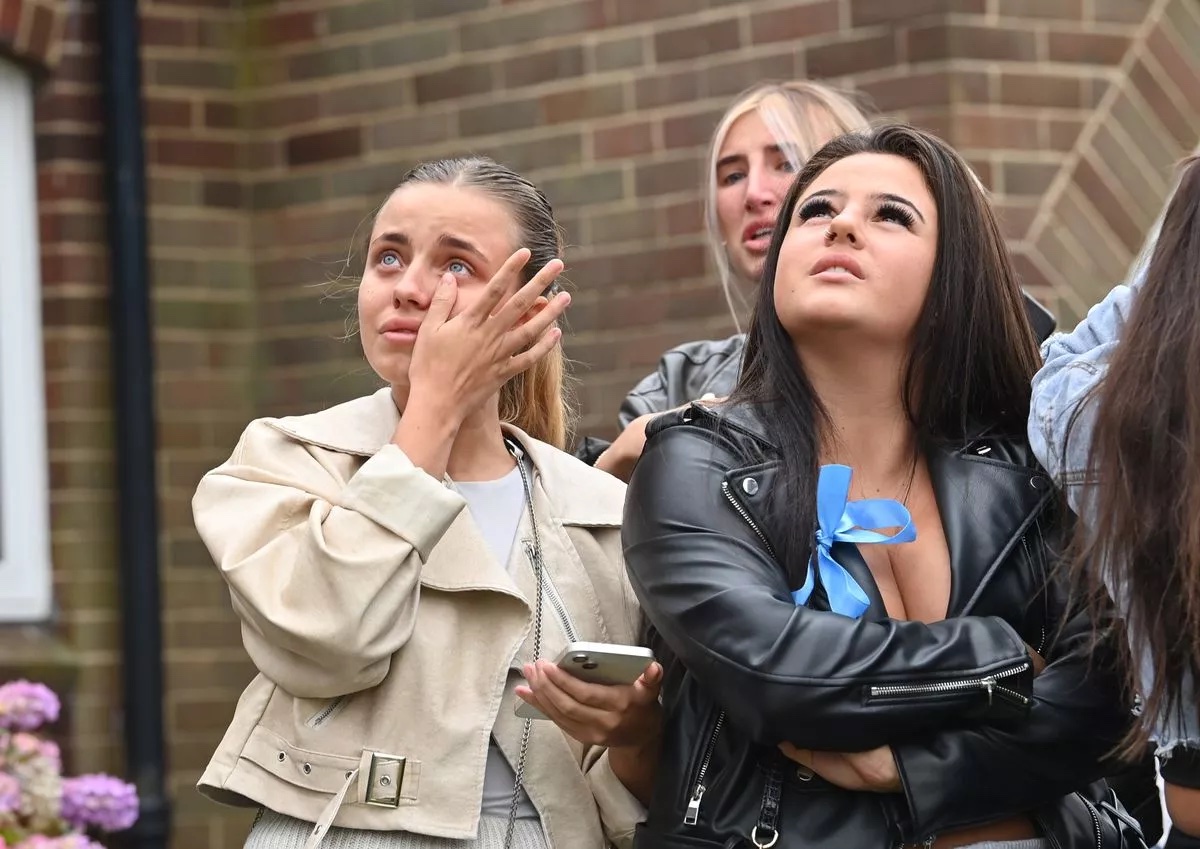 Tearful pals fathered in Oswaldtwistle, Lancs. to farewell the teen after cops confirmed his body had been found in Tenerife