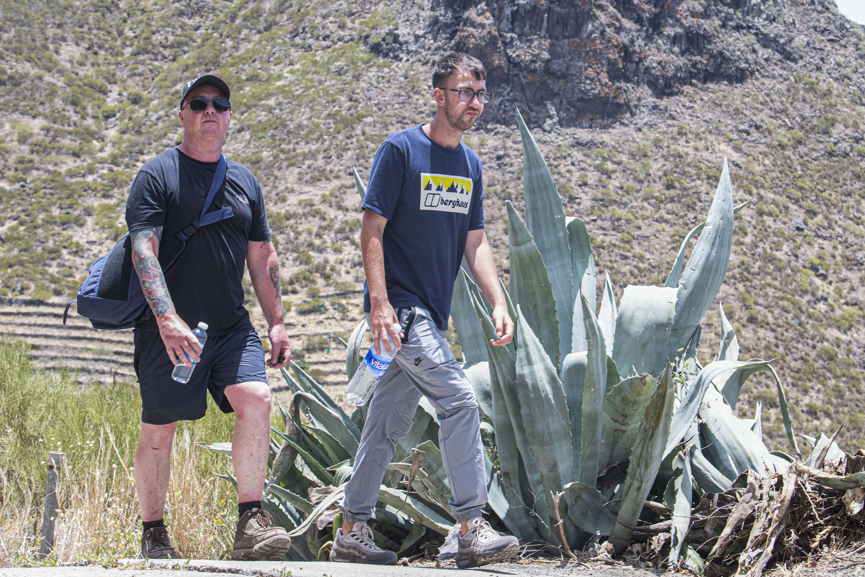 Jay's dad Warren and brother Zak spent weeks searching the area close to the ravine