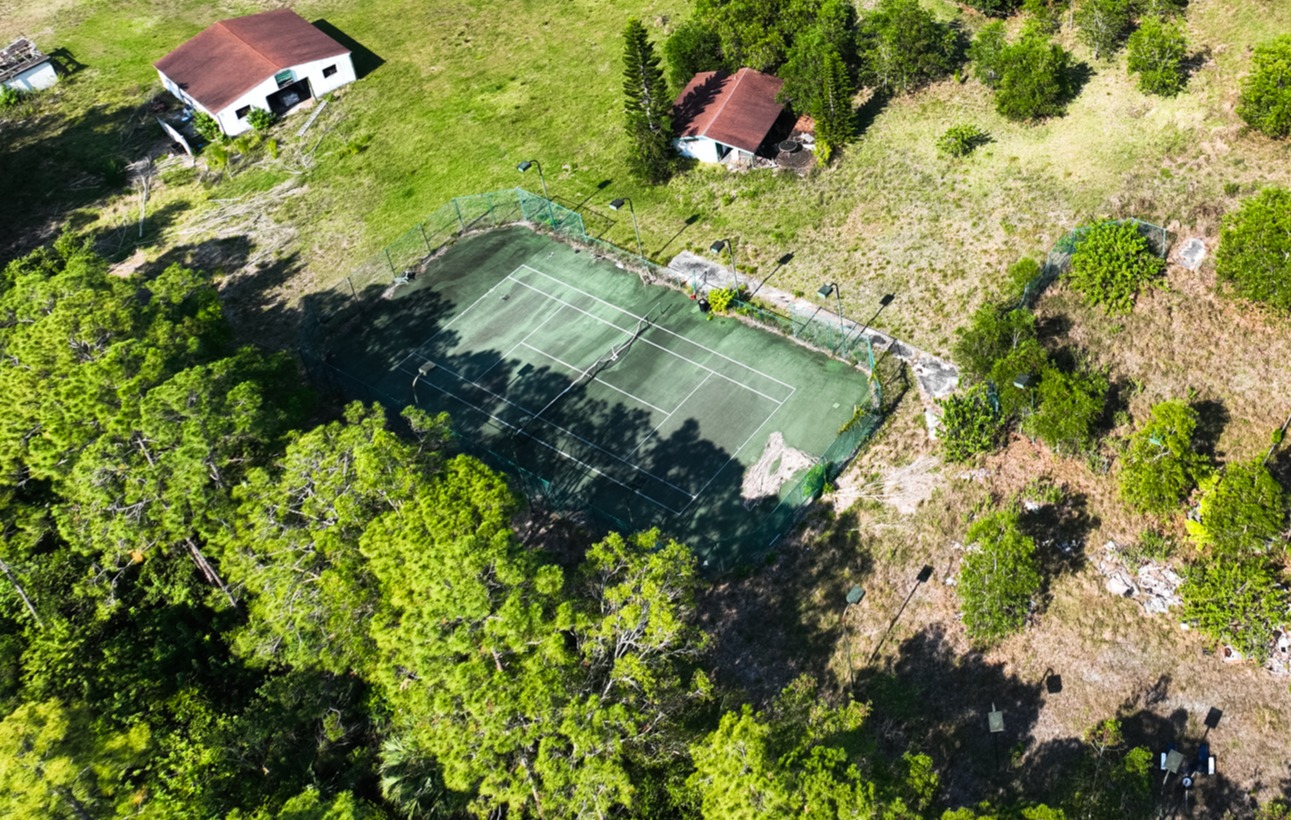 The tennis courts where the sisters trained when they were younger