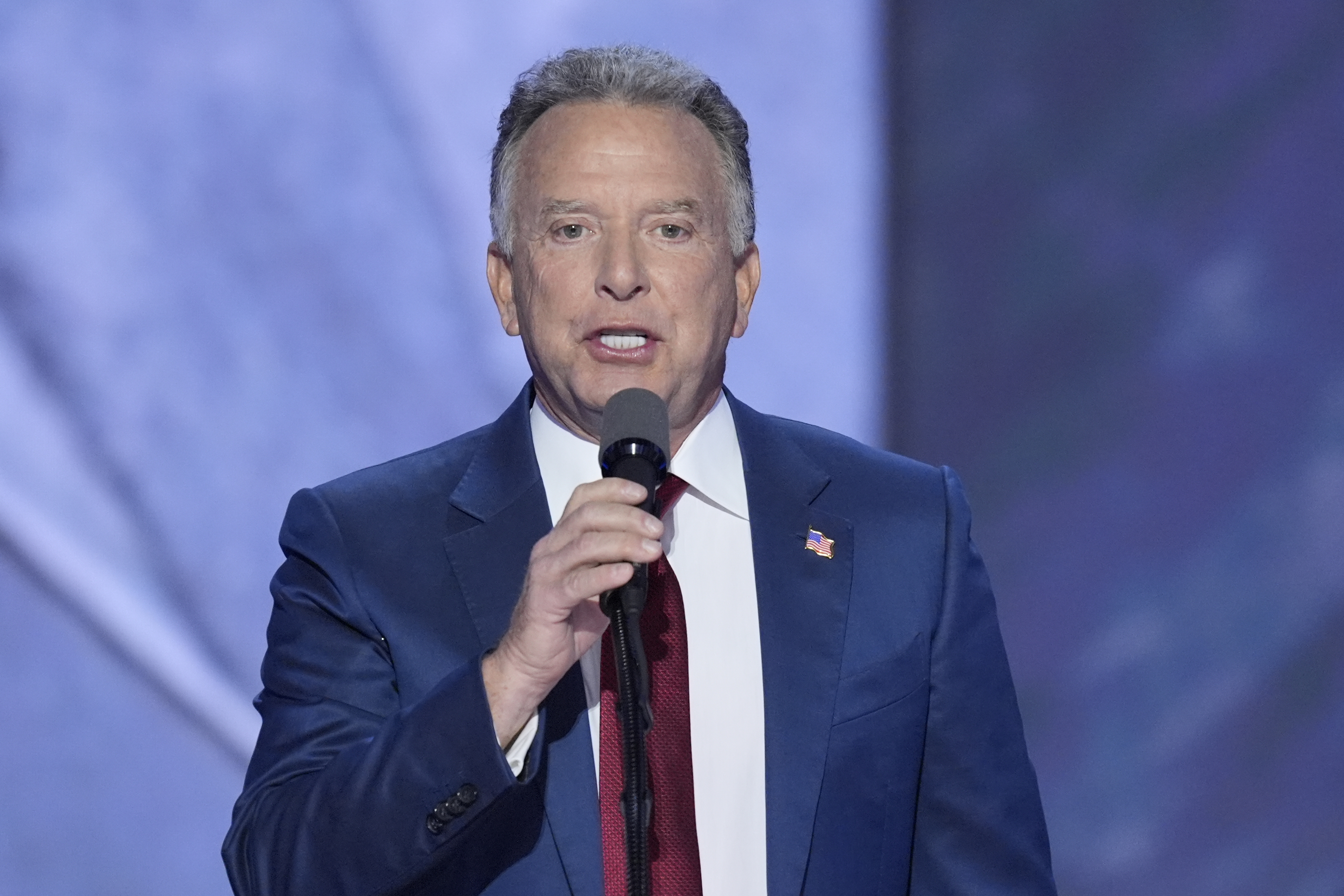 Steve Witkoff speaks on the final night of the Republican National Convention on Thursday, July 18, 2024, in Milwaukee