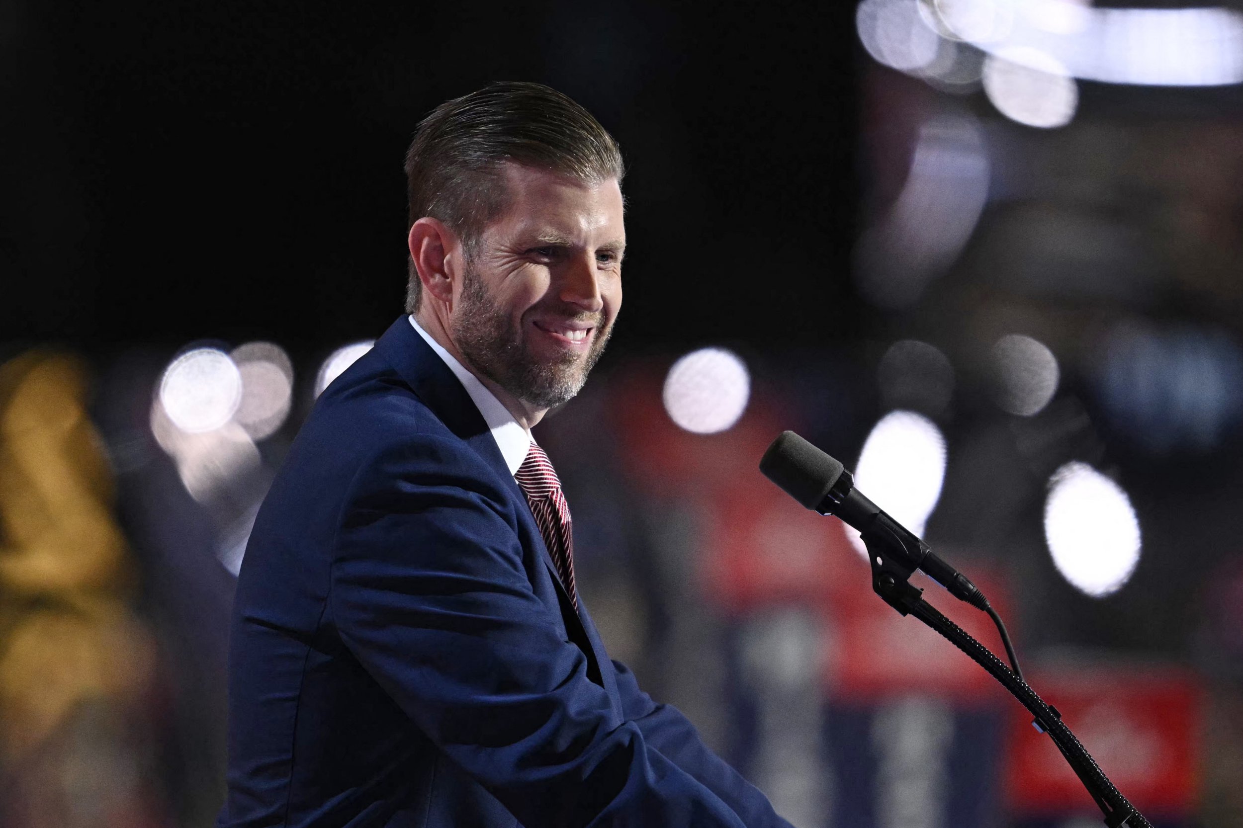 Eric Trump took the stage at the RNC to praise his father