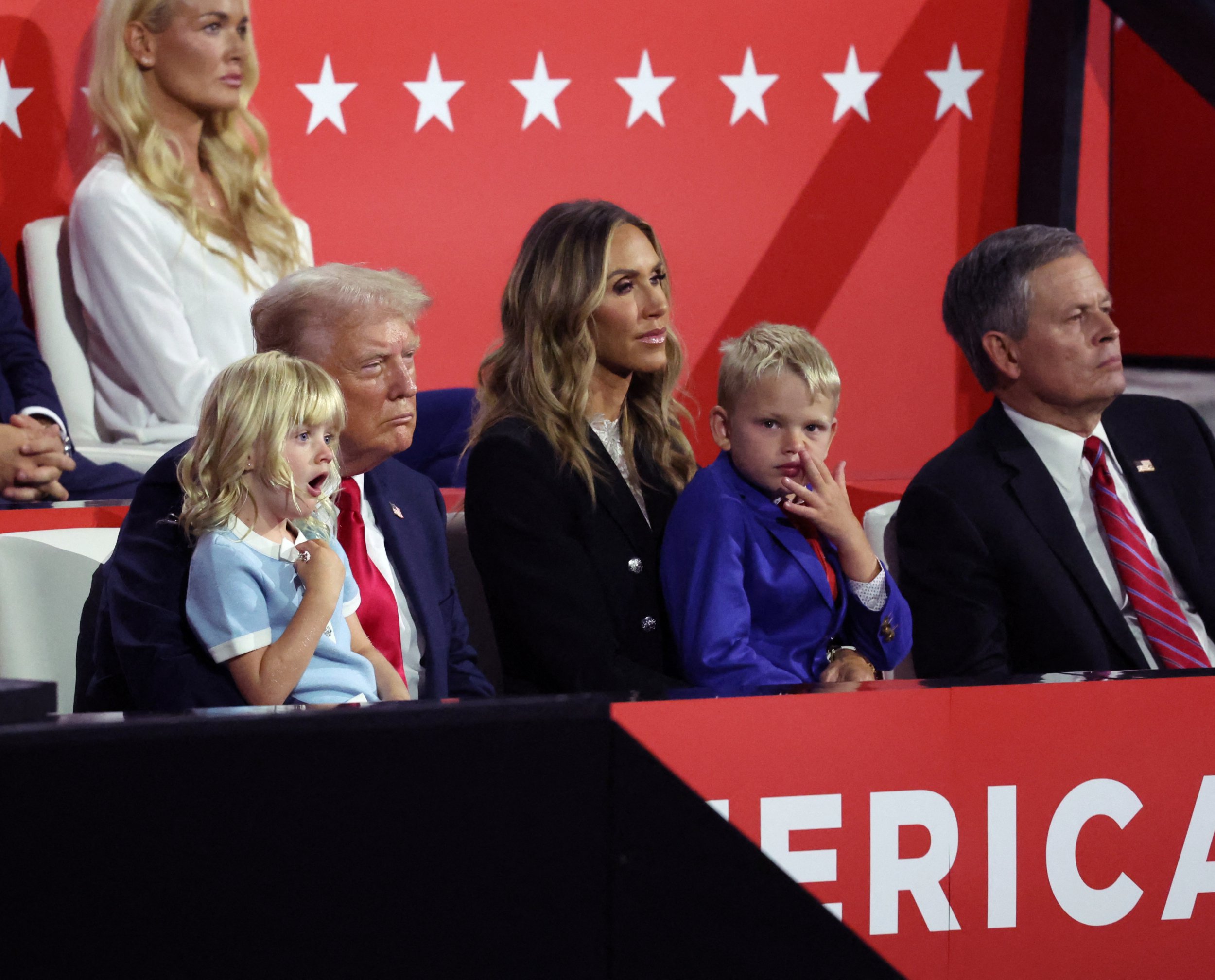 The Trump family watched Eric speak at the RNC