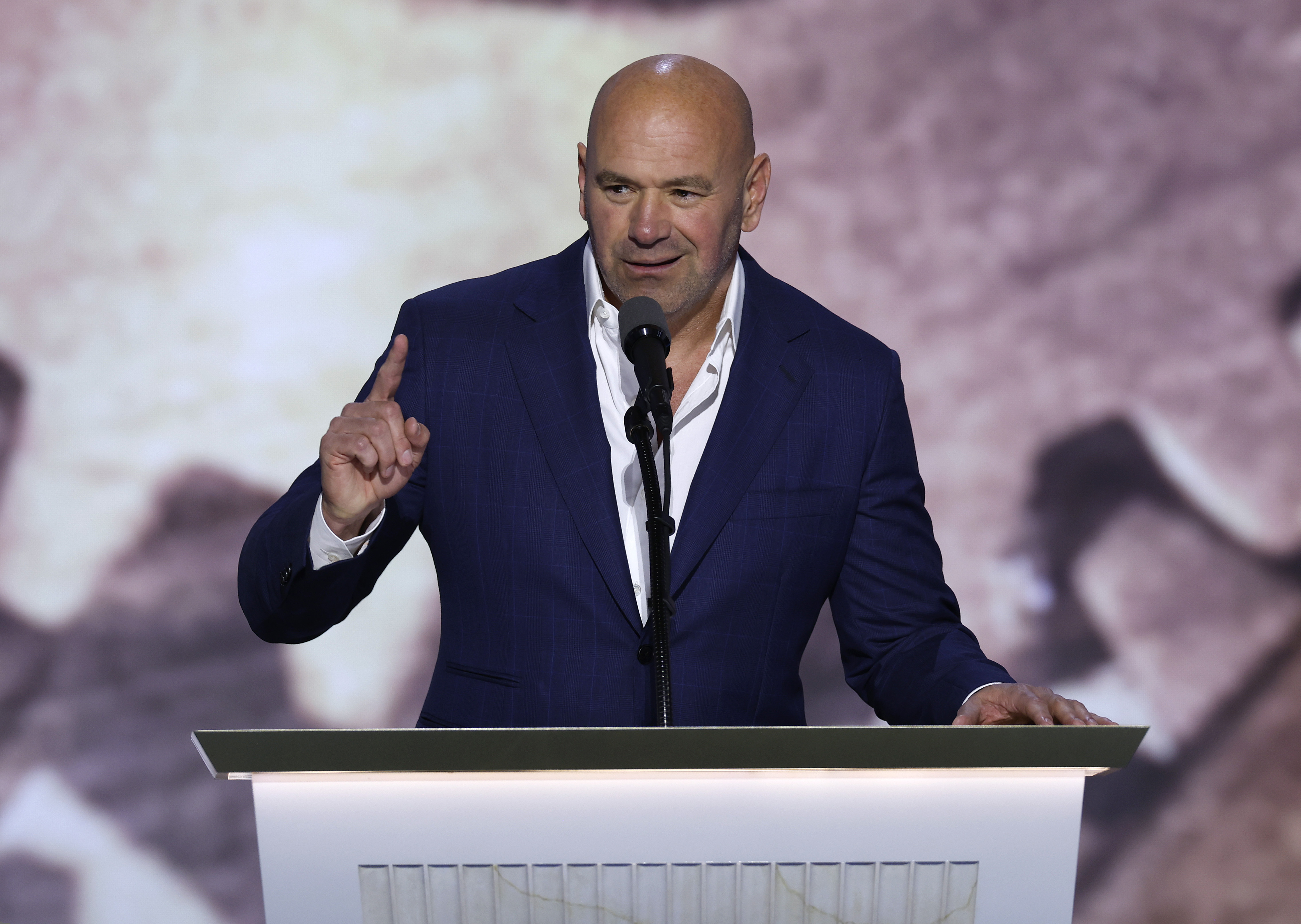 Dana White was the last speaker to take the stage at the RNC before Trump formally accepted the Republican nomination