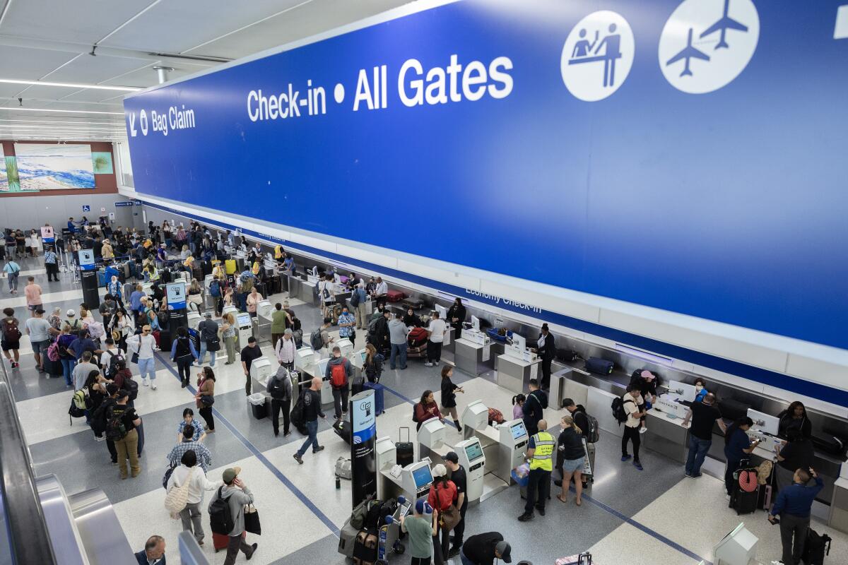 The United Airlines terminal at LAX.