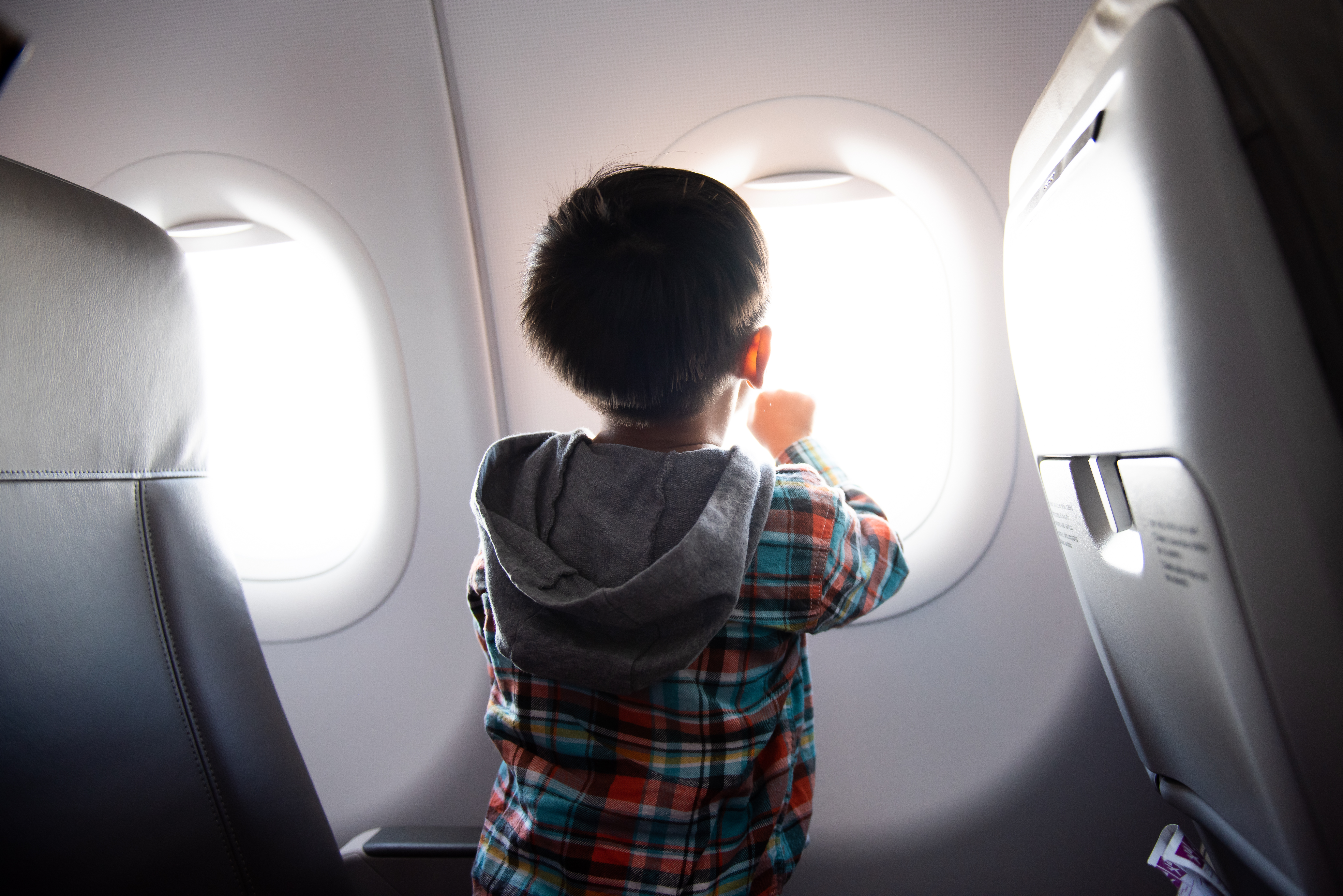 Flying with children can be a challenge (stock image)