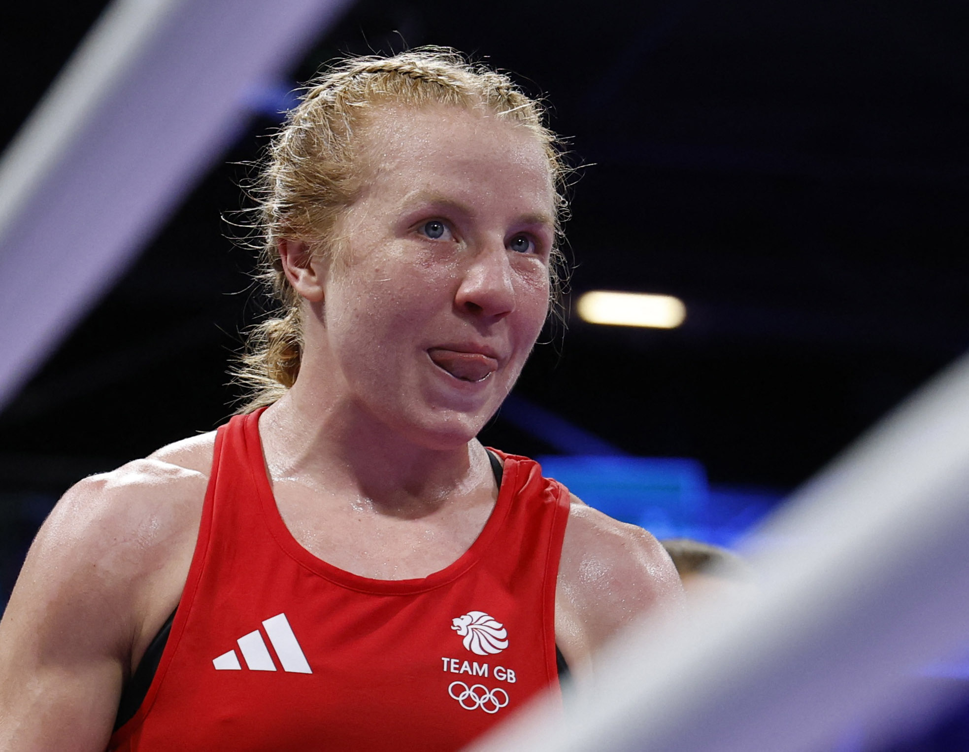 Eccles faced Poland’s Aneta Rygielska and lost on a controversial split decision