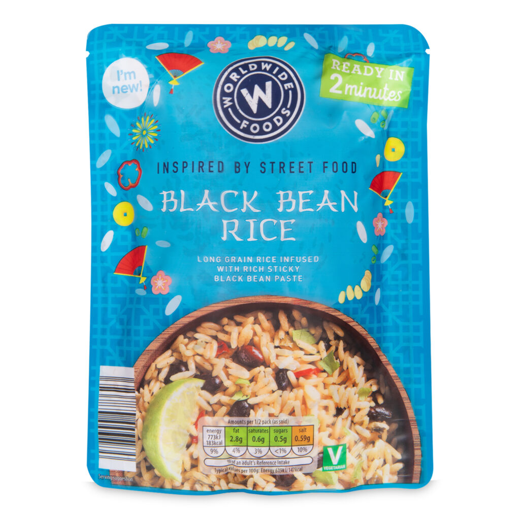 Black bean flavoured rice, 75p for 250g