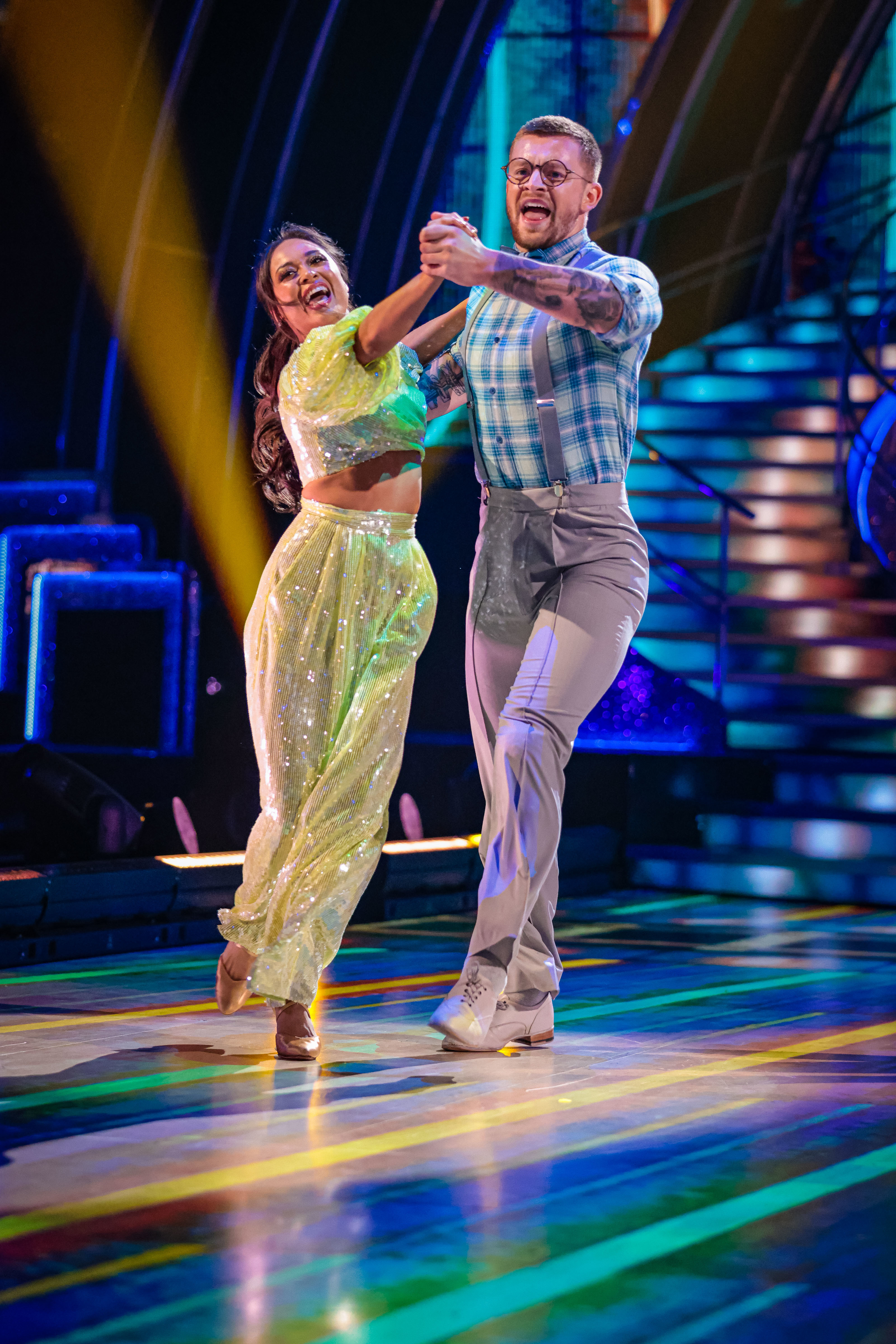 The pair lasted seven weeks in the competition before being eliminated