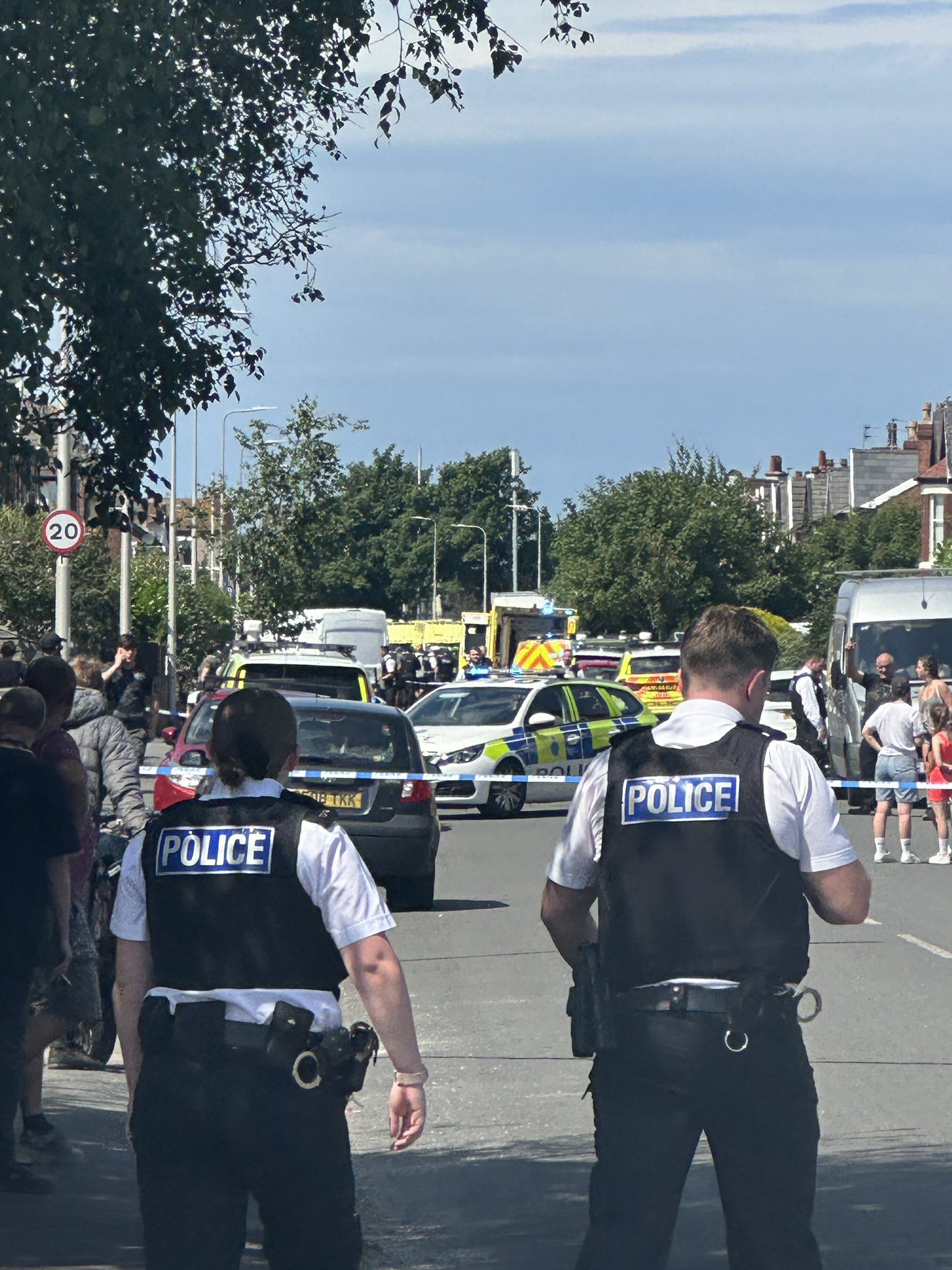 Cops were called to a 'major incident' at a property on Hart Street in Southport