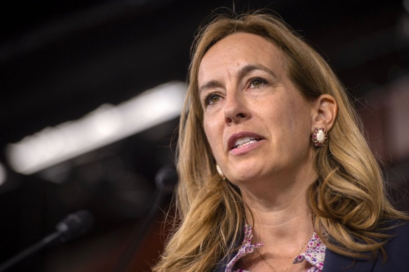 Rep. Mikie Sherrill, D-N.J. (pictured, 2022), on Tuesday became the seventh member of the Democratic Party House Caucus to call on President Joe Biden to withdraw his candidacy for a second term in office despite Biden having obtained an overwhelming number of delegates during primary and caucus voting. File Photo by Bonnie Cash/UPI