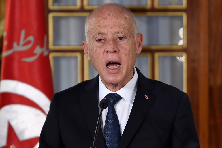 Tunisian President Kais Saied