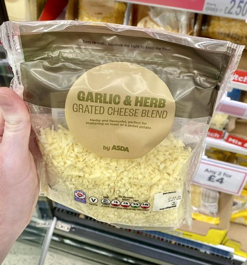 Asda have released a new Garlic & Herb cheese