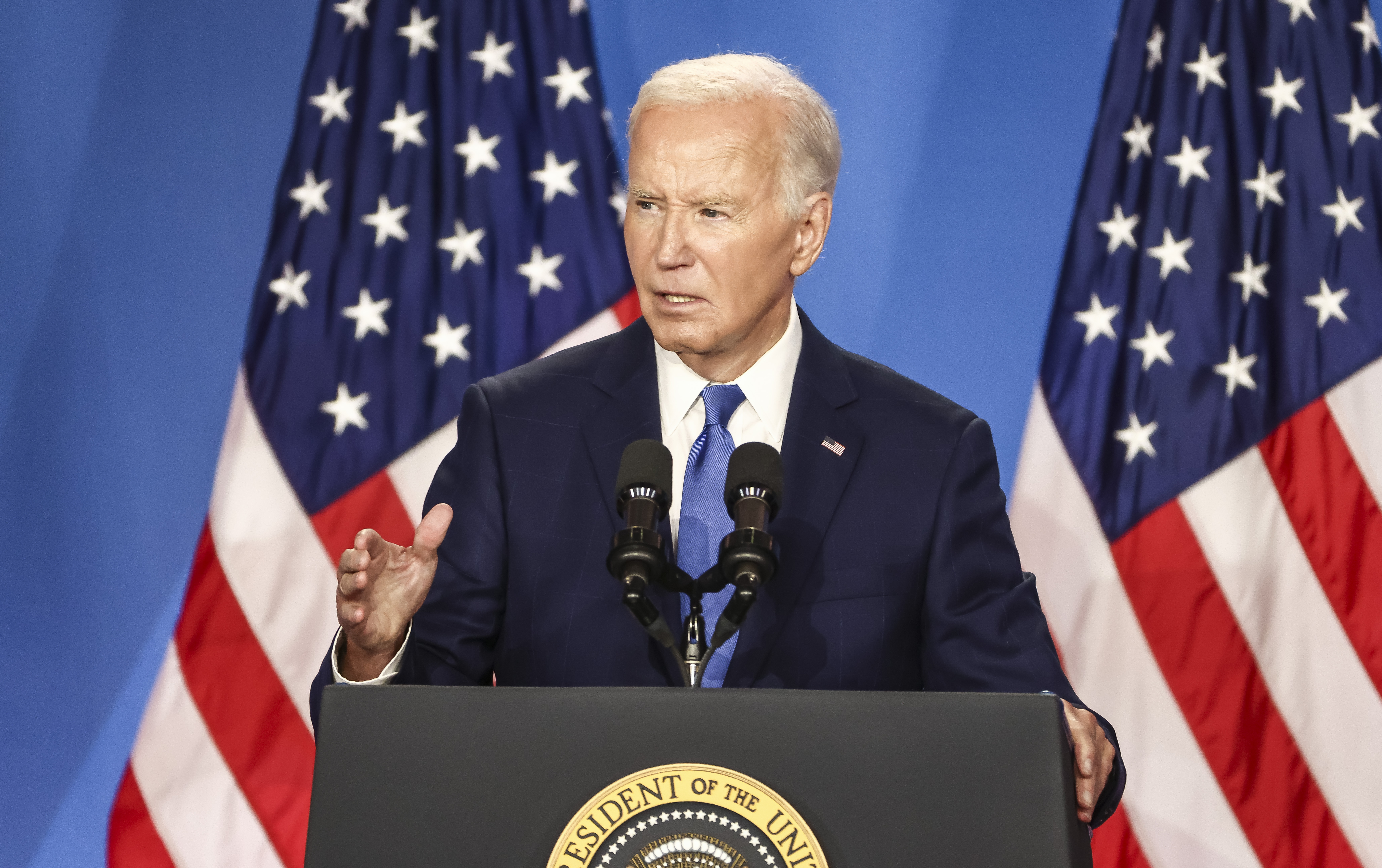 Biden mistakenly named Donald Trump as his VP in his first solo press conference since November