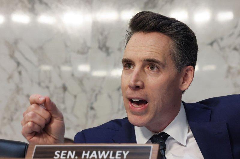 “Congress should not be here to make a buck,” Sen. Josh Hawley (seen here last month), R-Mo., said Wednesday at a press conference in Washington. “There is no reason why members of Congress ought to be profiting off of the information that only they get.” Photo by Jemal Countess/UPI