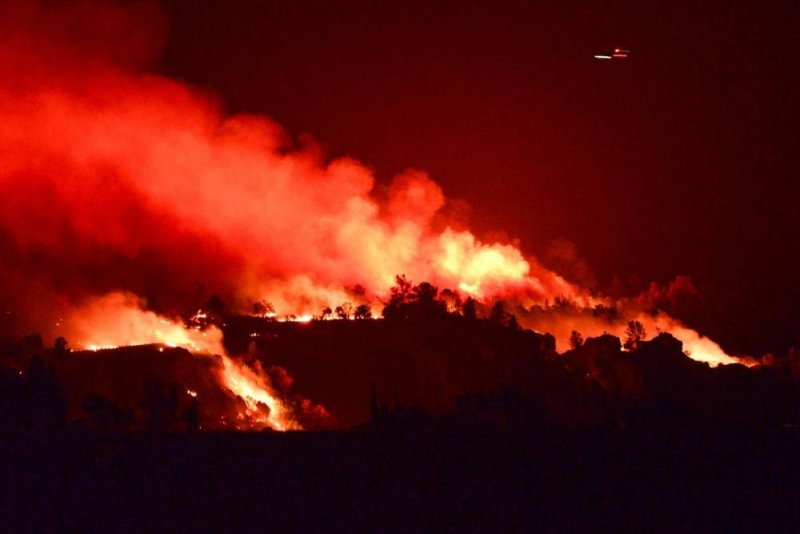 Steep terrain and high winds have caused the Park Fire to spread rapidly, growing to an area of over 307,000 acres in four days. Photo by Dan Reidel/EPA-EFE