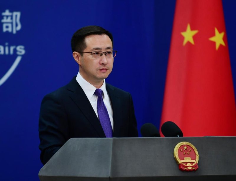 Beijing's foreign ministry spokesman Lin Jain announced Wednesday that China was ending arms control and nuclear non-proliferation negotiations with the United States. Photo courtesy of China Foreign Ministry/X