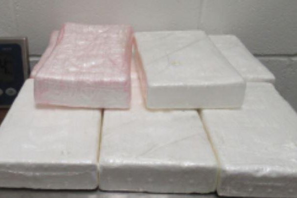 Agents at the Anzalduas International Bridge intercepted $239,606 worth of suspected cocaine concealed within a vehicle. Photo courtesy U.S. Customs and Border Patrol