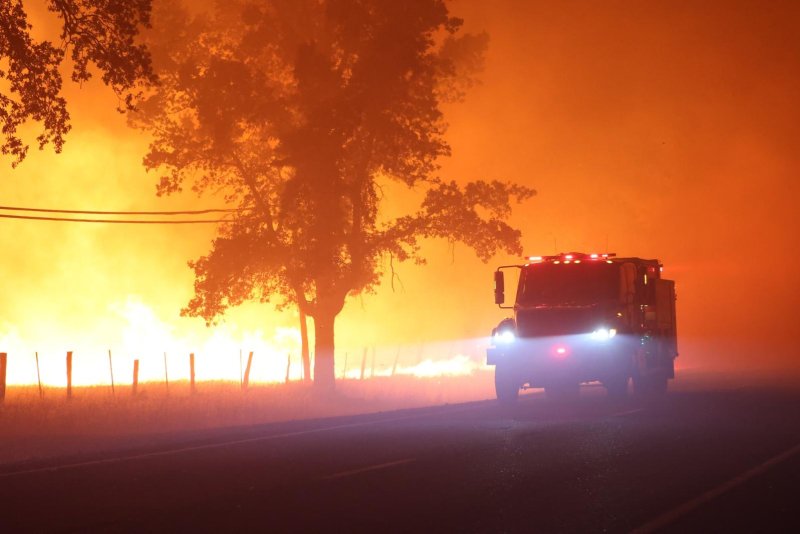 The massive Park Fire in California, which is suspected to have been started when an arsonist pushed a burning car into a gully on Wednesday, continues to grow as crews have started to contain the blaze. Photo courtesy of Cal Fire