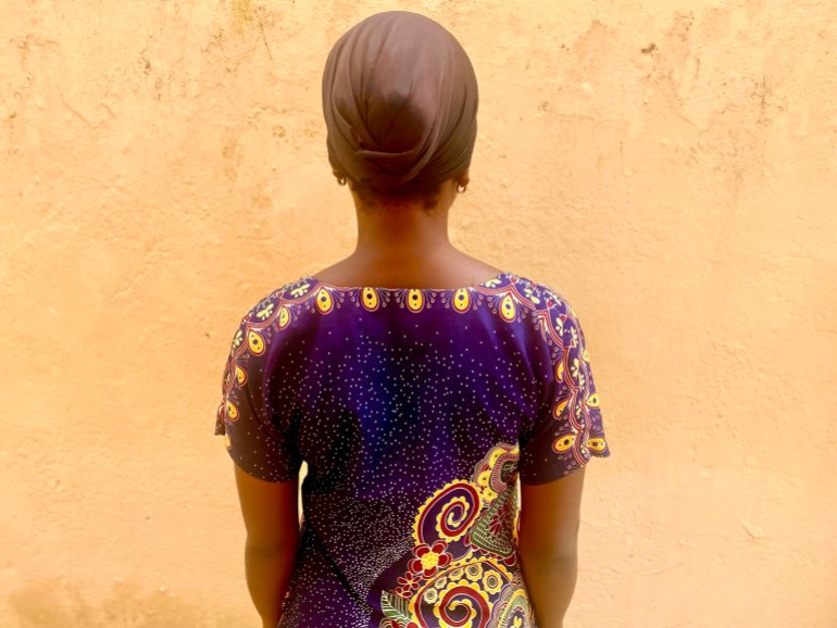 a woman in Nigeria