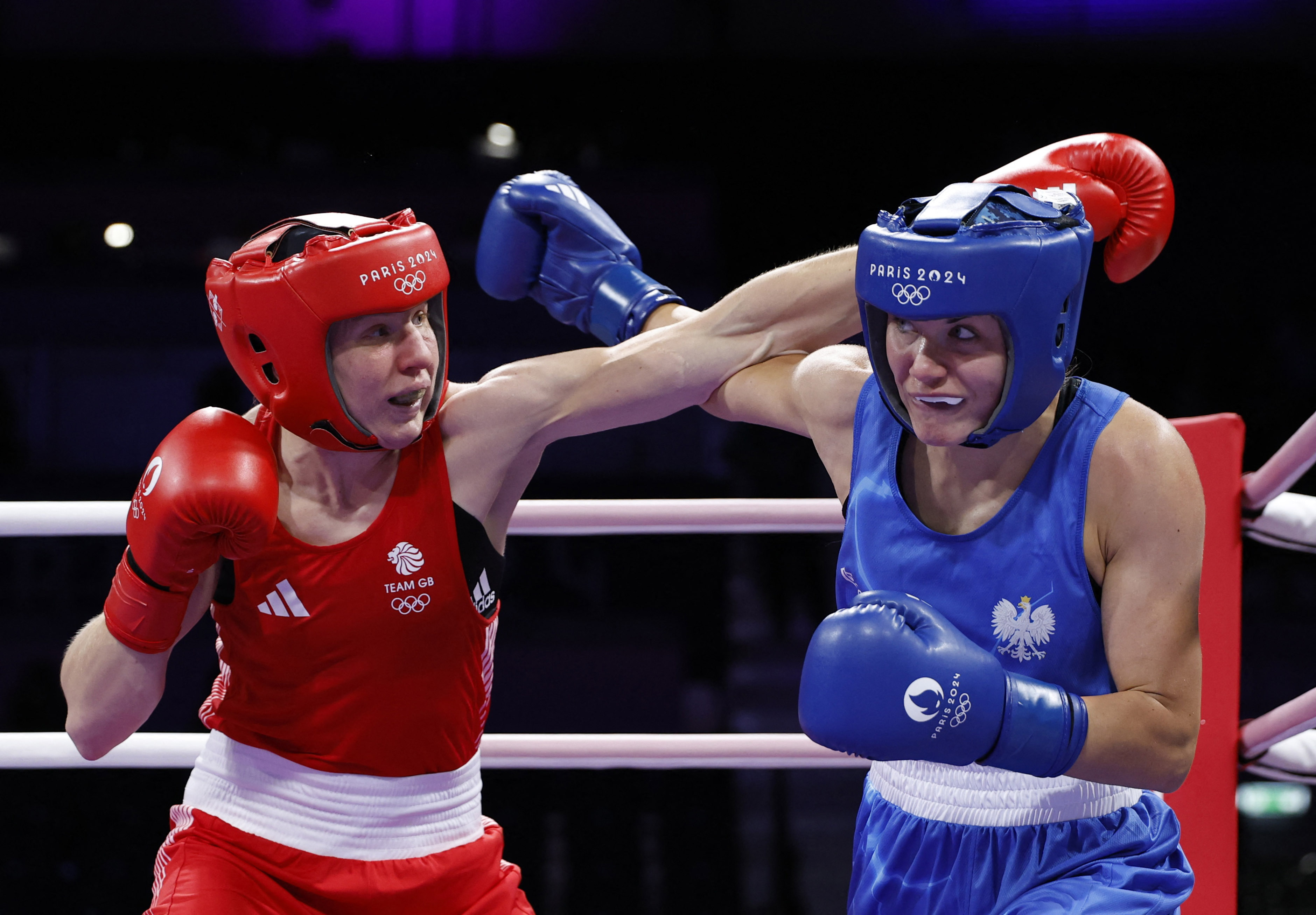 Rosie Eccles suffered a shock defeat in the opening round of the women's boxing at Paris 2024