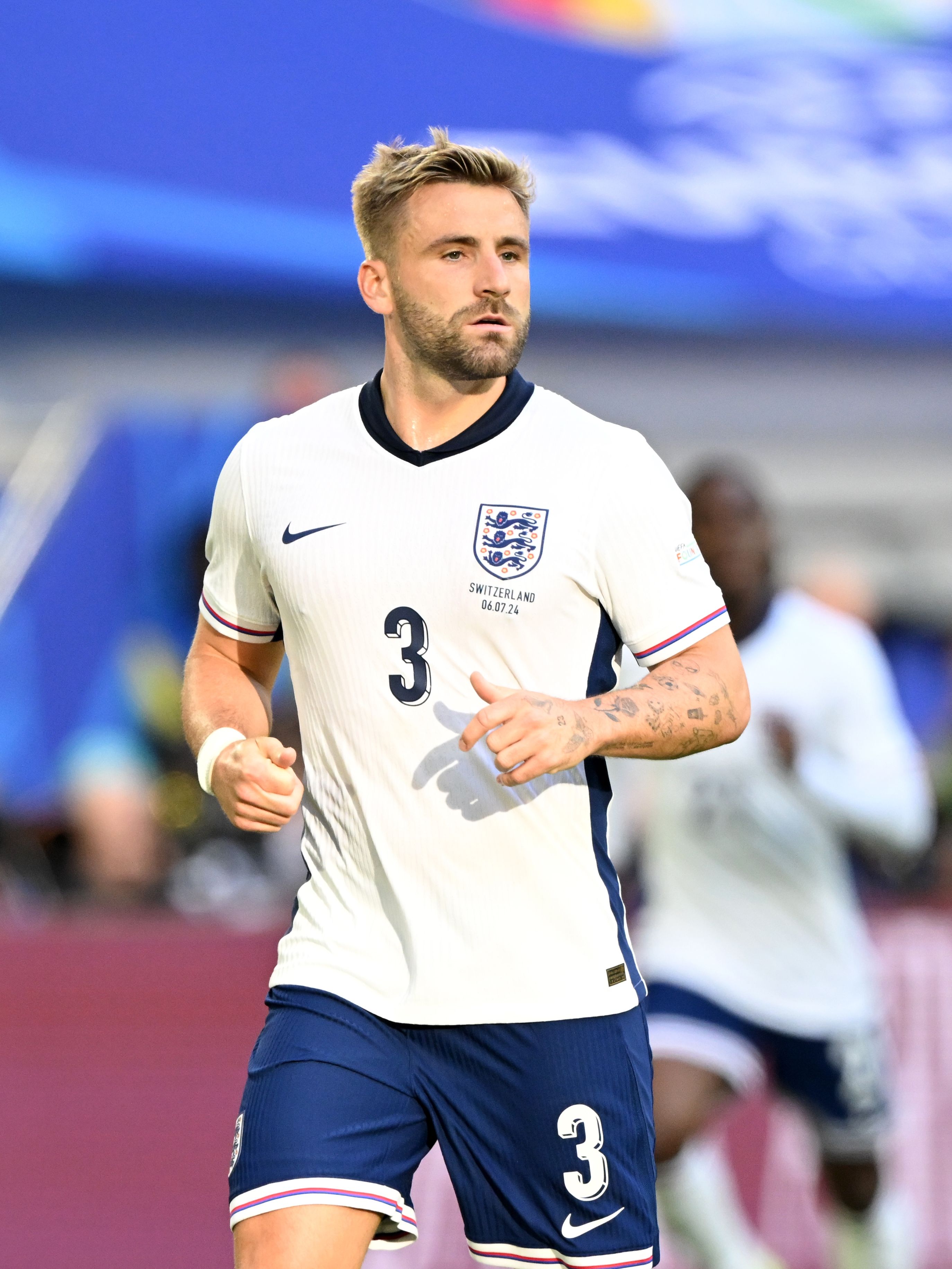 Sir Jim Ratcliffe had a cheeky message for Luke Shaw ahead of the Euro 2024 final