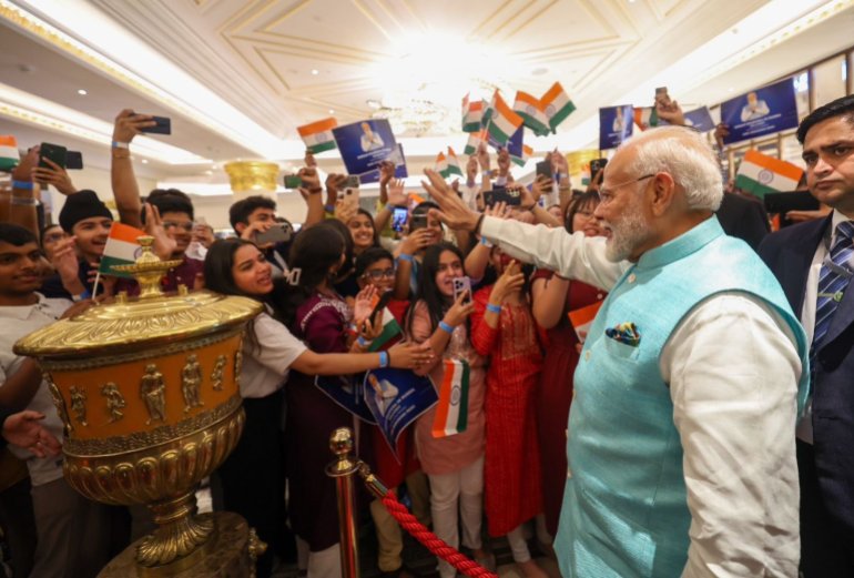 Indian Prime Minister Narendra Modi in Moscow