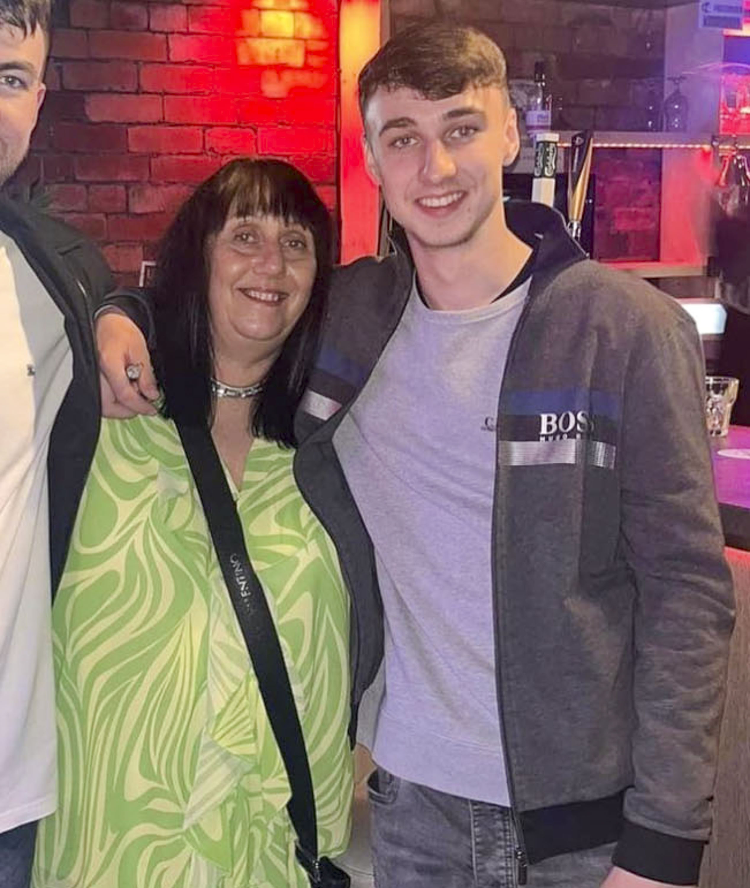 Jay Slater pictured with his mother